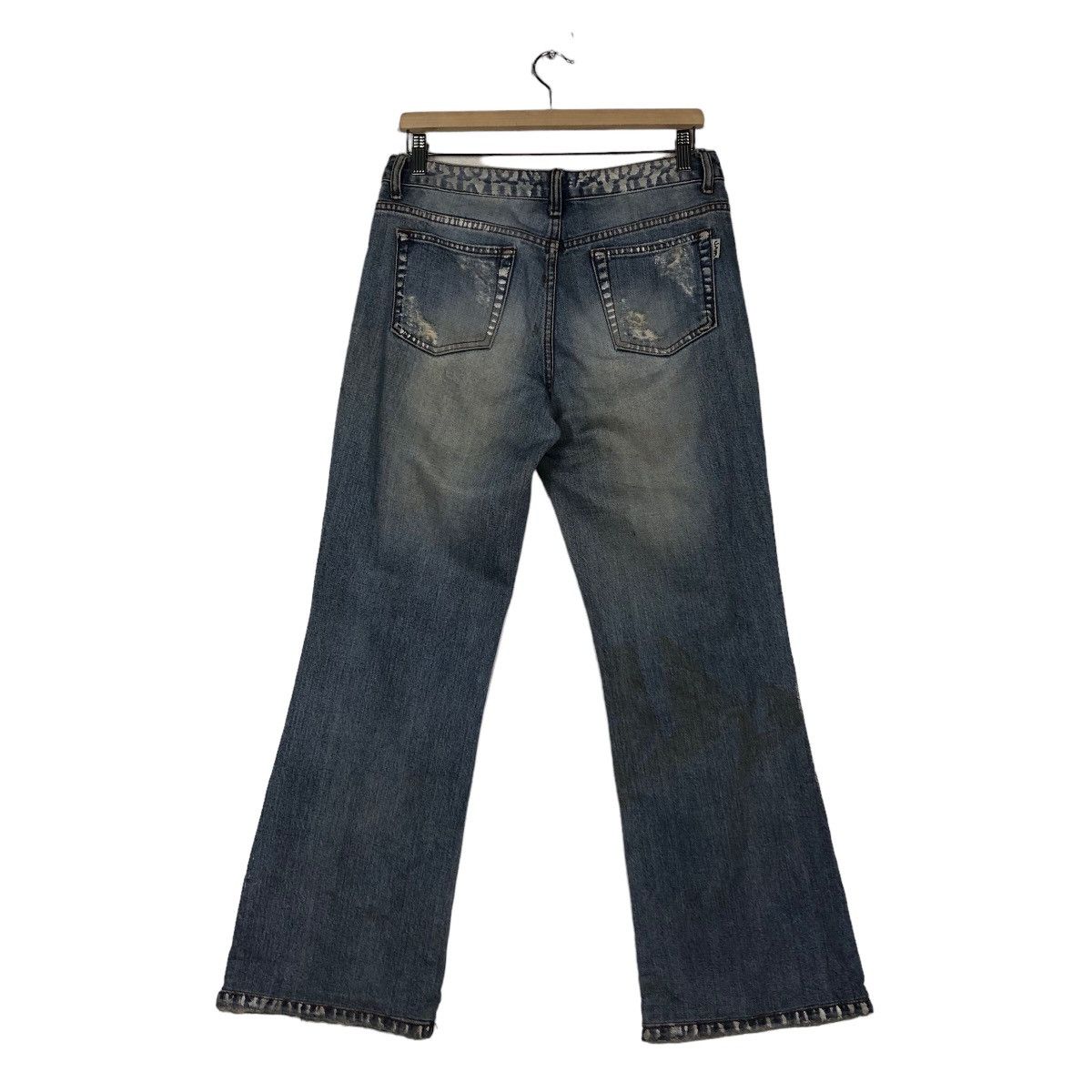 Japanese Brand VINTAGE DENIM JEANS DISTRESSED DESIGN JAMBANGEE ISSEYMIYAKE Size US 30 / EU 46 - 8 Thumbnail