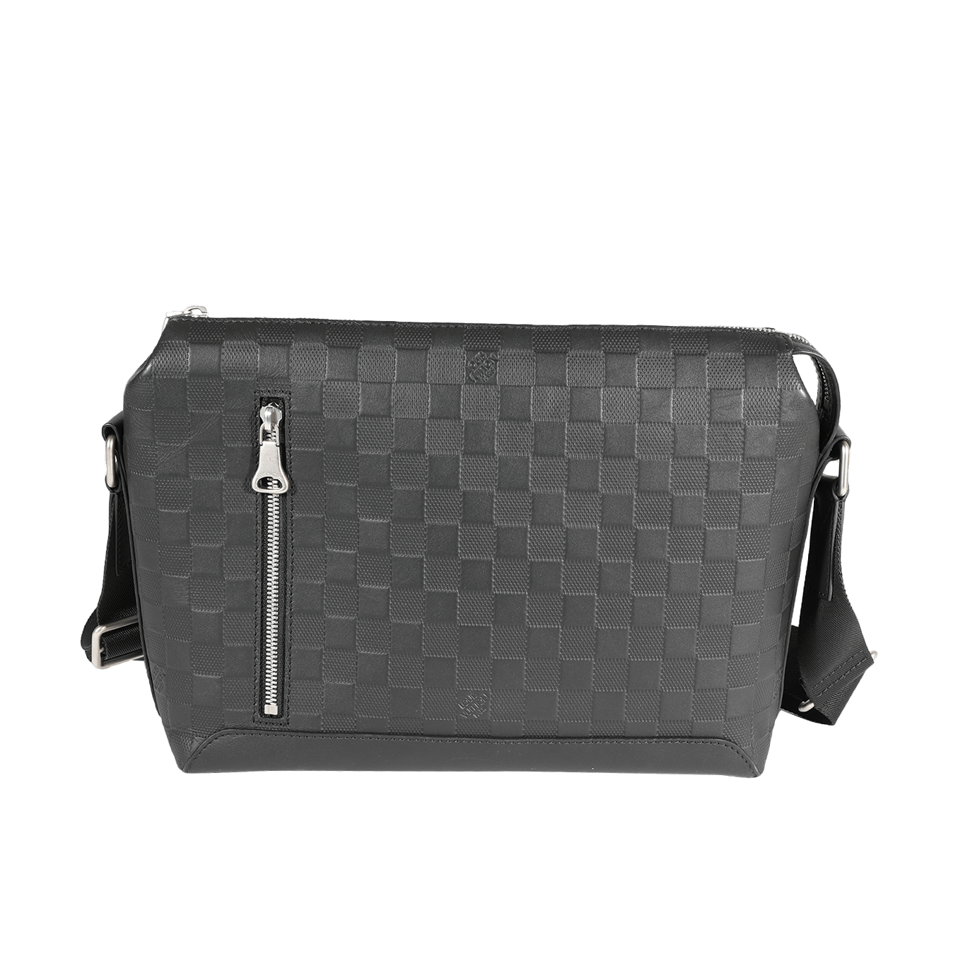 image of Louis Vuitton Black Damier Infini Discovery Messenger, Women's