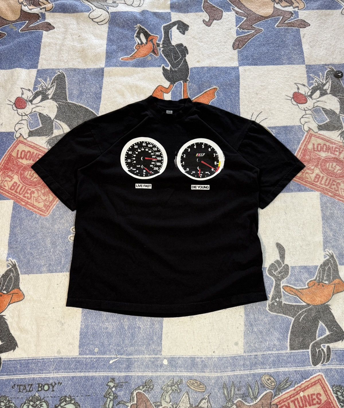 Band Tees Roddy Ricch live life fast enjoy the crash tee Size US L / EU 52-54 / 3 - 1 Thumbnail