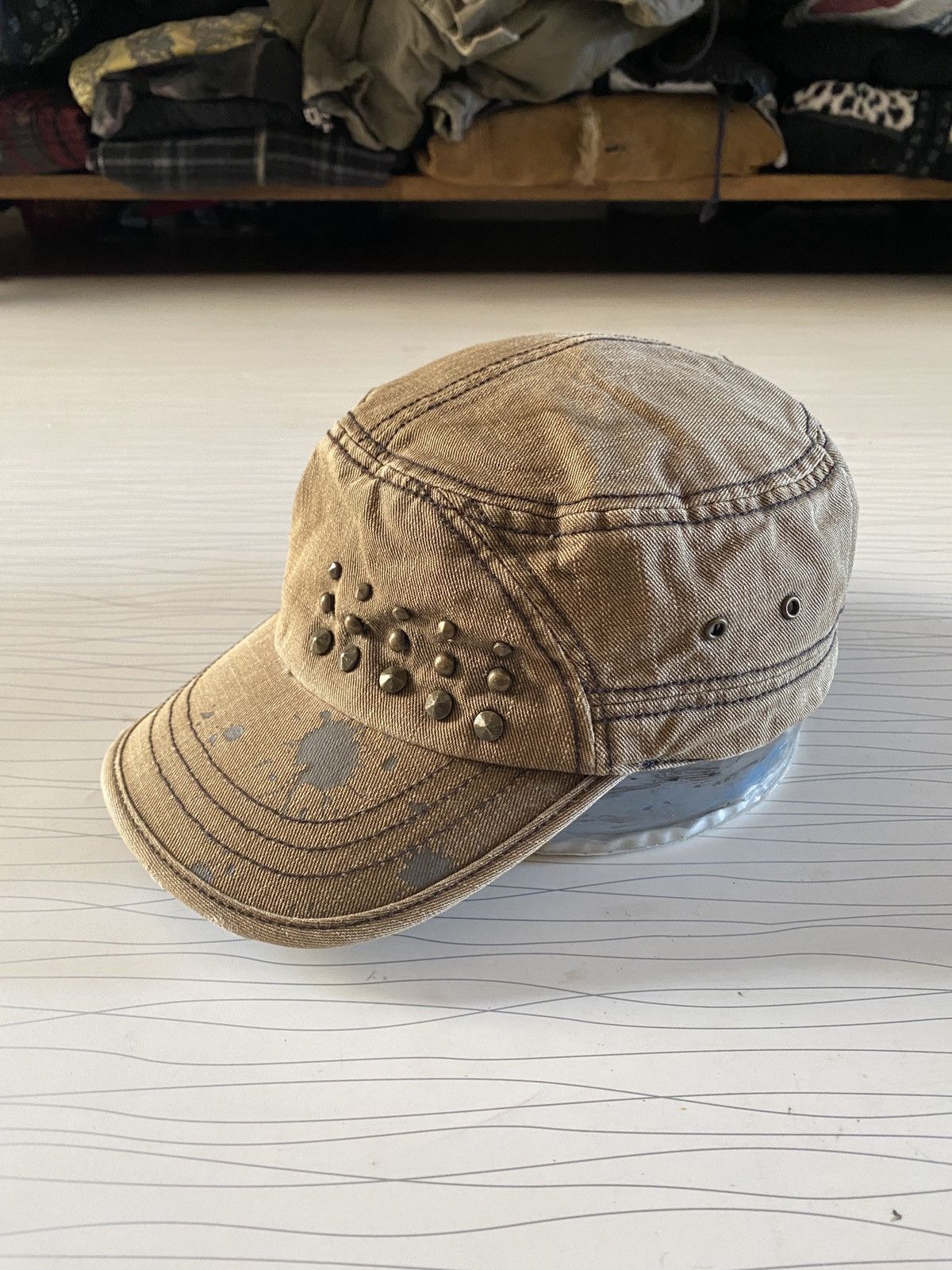 If Six Was Nine Clride Begie studded gothic hats Size ONE SIZE - 3 Thumbnail