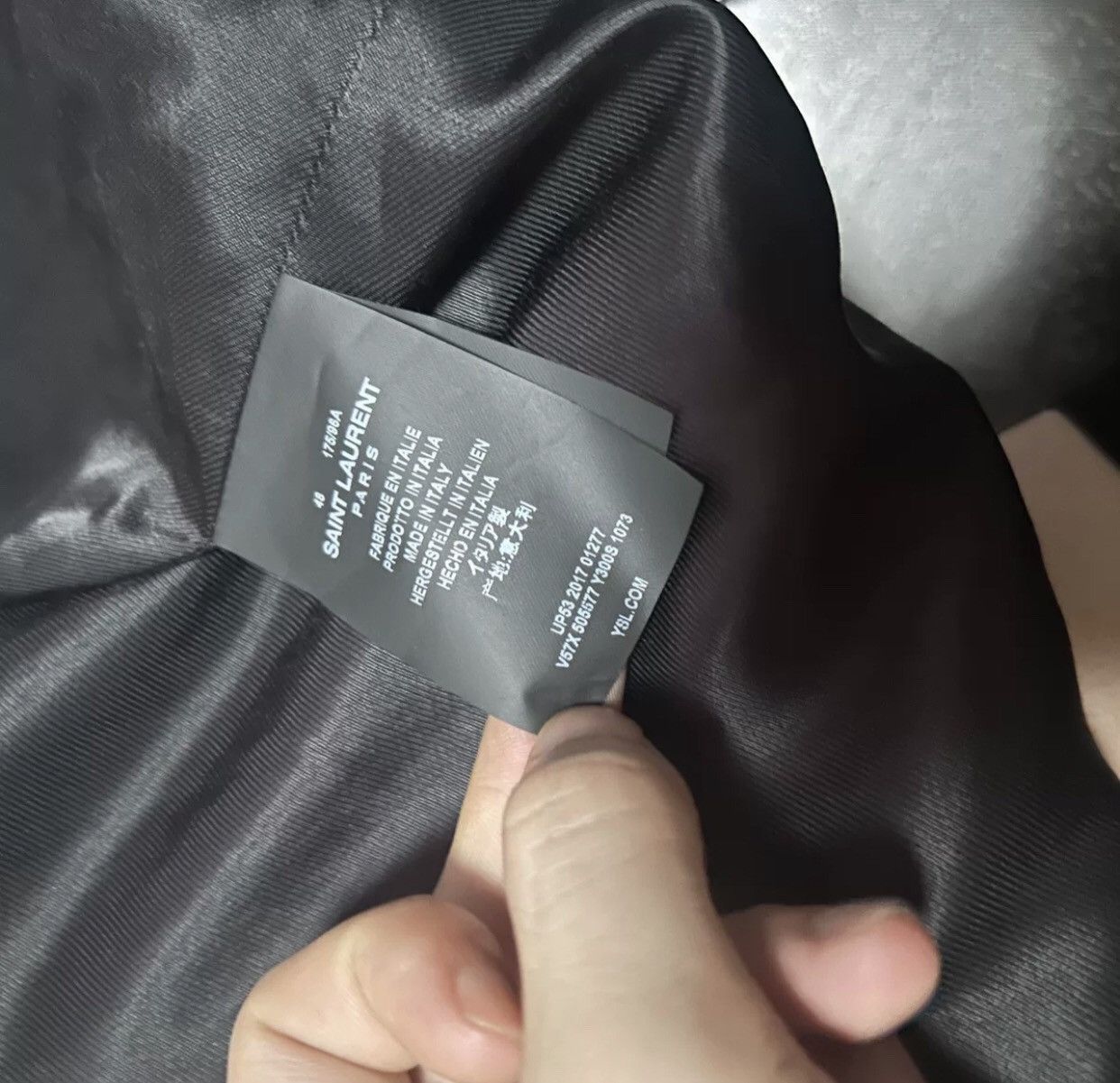 Saint Laurent Paris × Yves Saint Laurent Saint Laurent slp18SS black and white cow splash-ink jacket Size US M / EU 48-50 / 2 - 5 Thumbnail