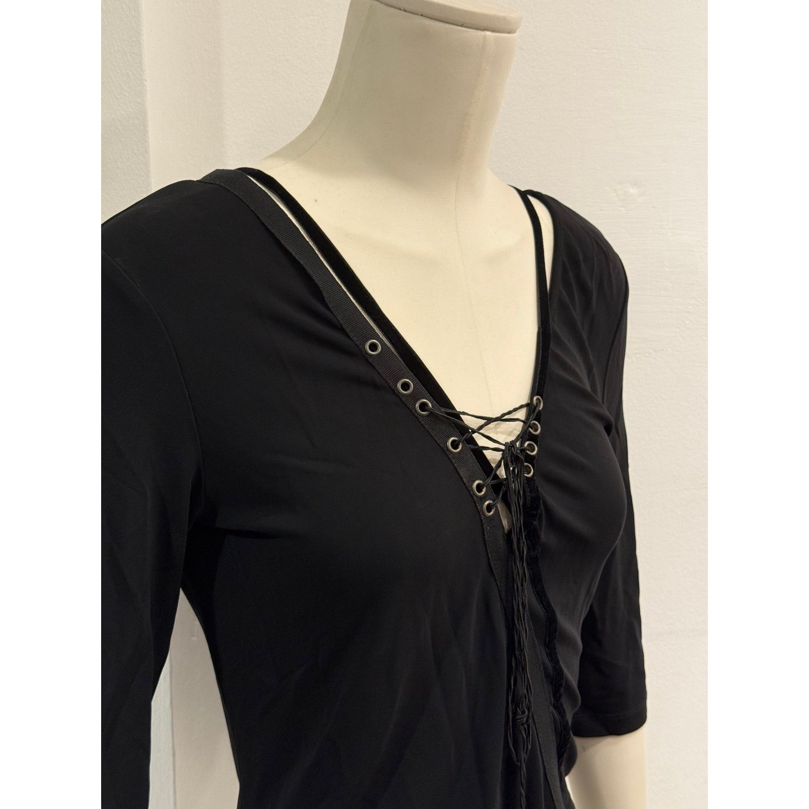 Gianfranco Ferre 2004 Gianfranco Ferre bondage lace-up top Size L / US 10 / IT 46 - 4 Thumbnail