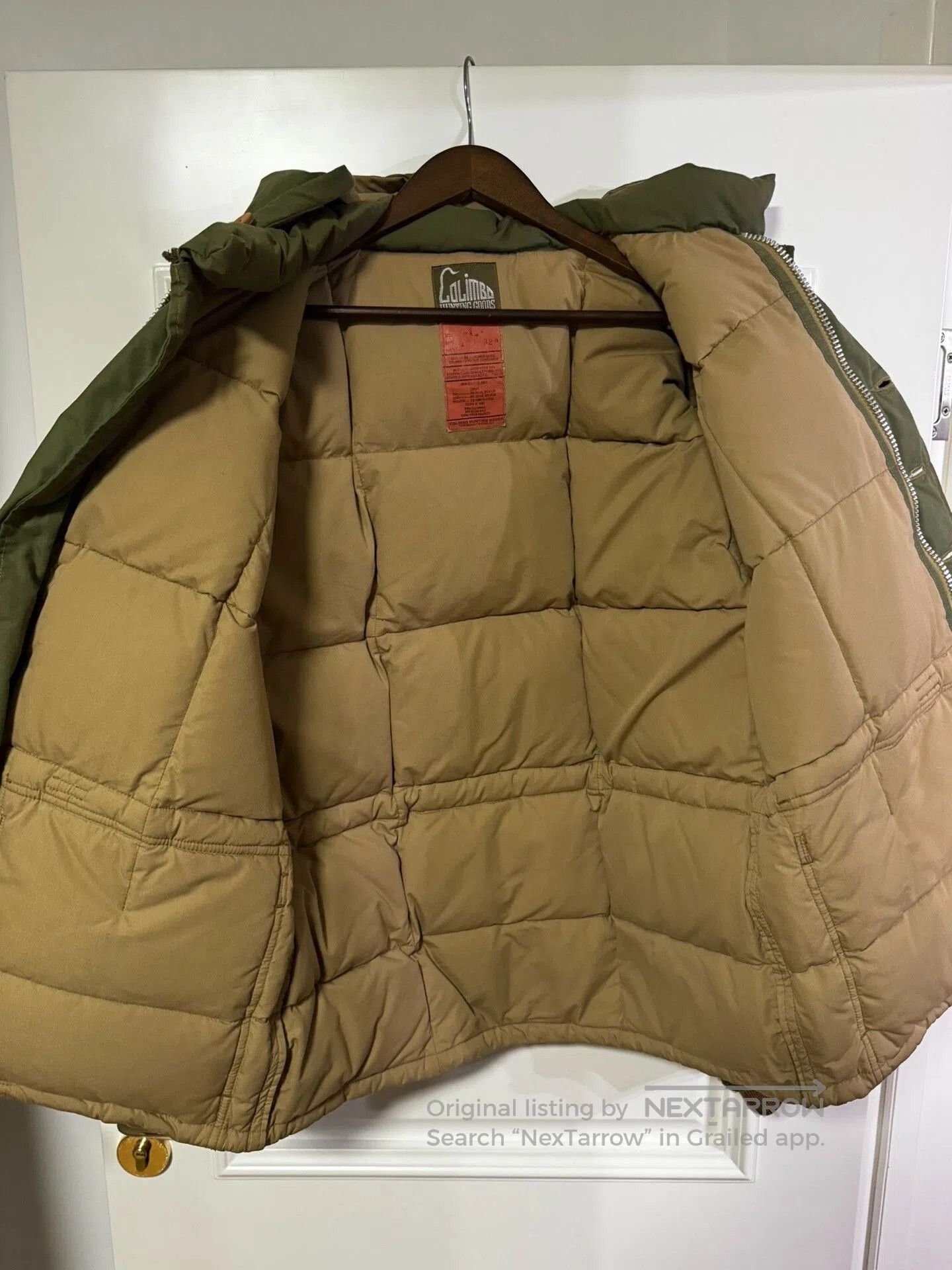 COLIMBO Vintage Green Down Jacket for Cold Weather. Size US L / EU 52-54 / 3 - 6 Thumbnail