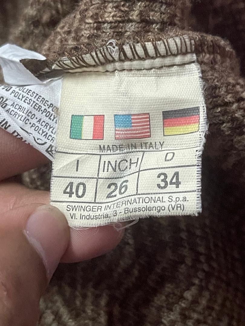 Fendi Vintage 80s Logo Ribbed knit turtleneck Sweatshirt Size S / US 4 / IT 40 - 5 Thumbnail