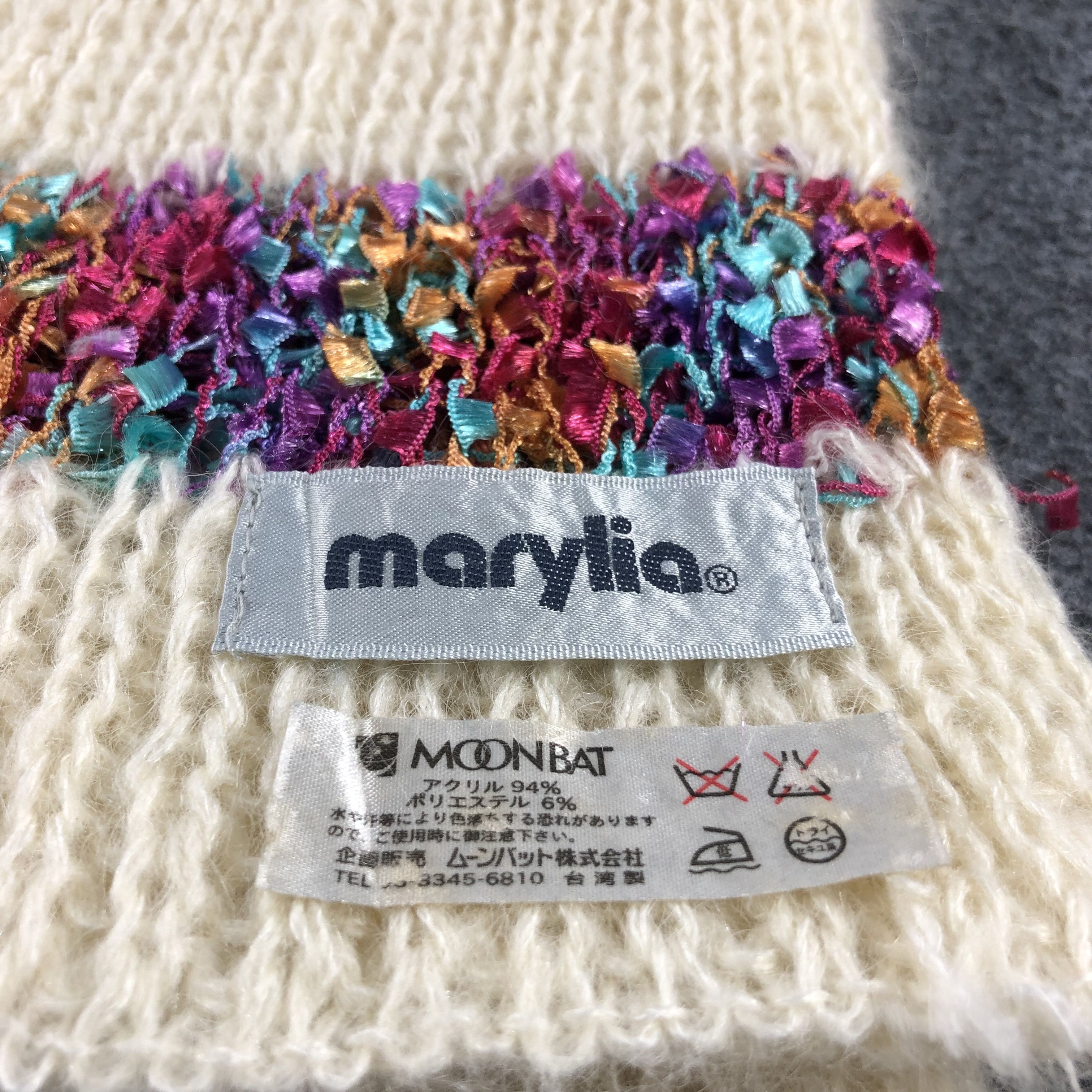 Vintage Marylia Wool Scarf Muffler V801 Size ONE SIZE - 4 Thumbnail