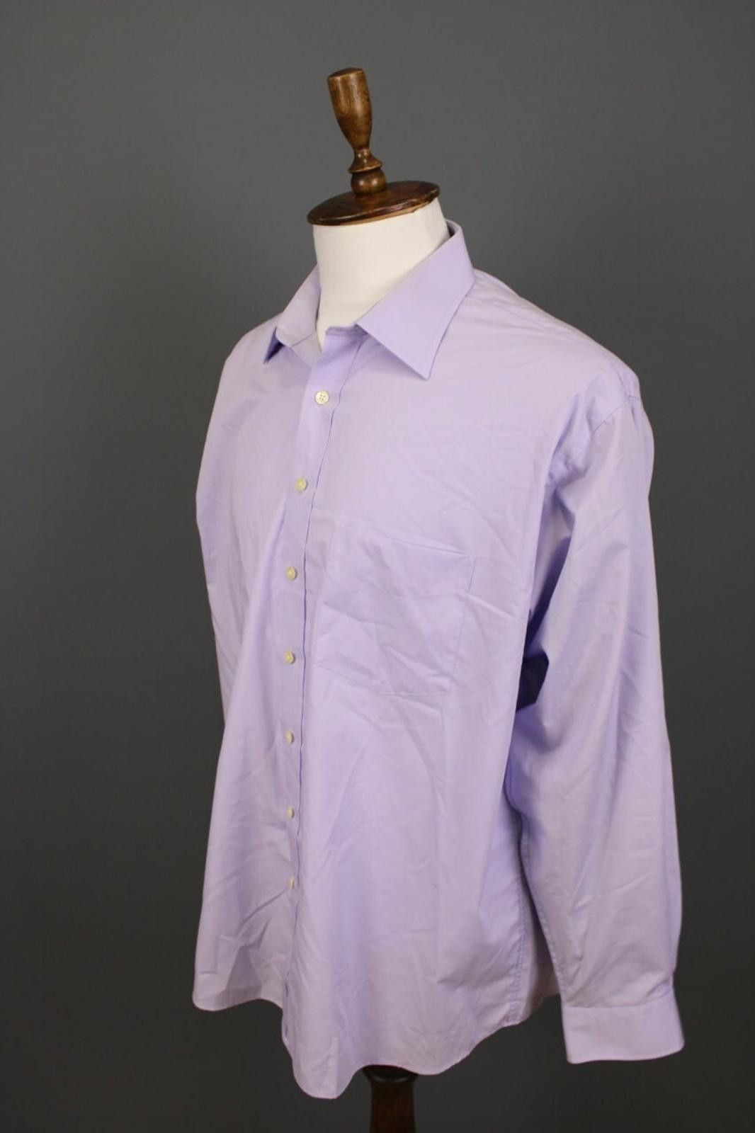 Designer Balmain Paris Purple Long Sleeve Button Down Shirt Size 44 Size US M / EU 48-50 / 2 - 8 Thumbnail