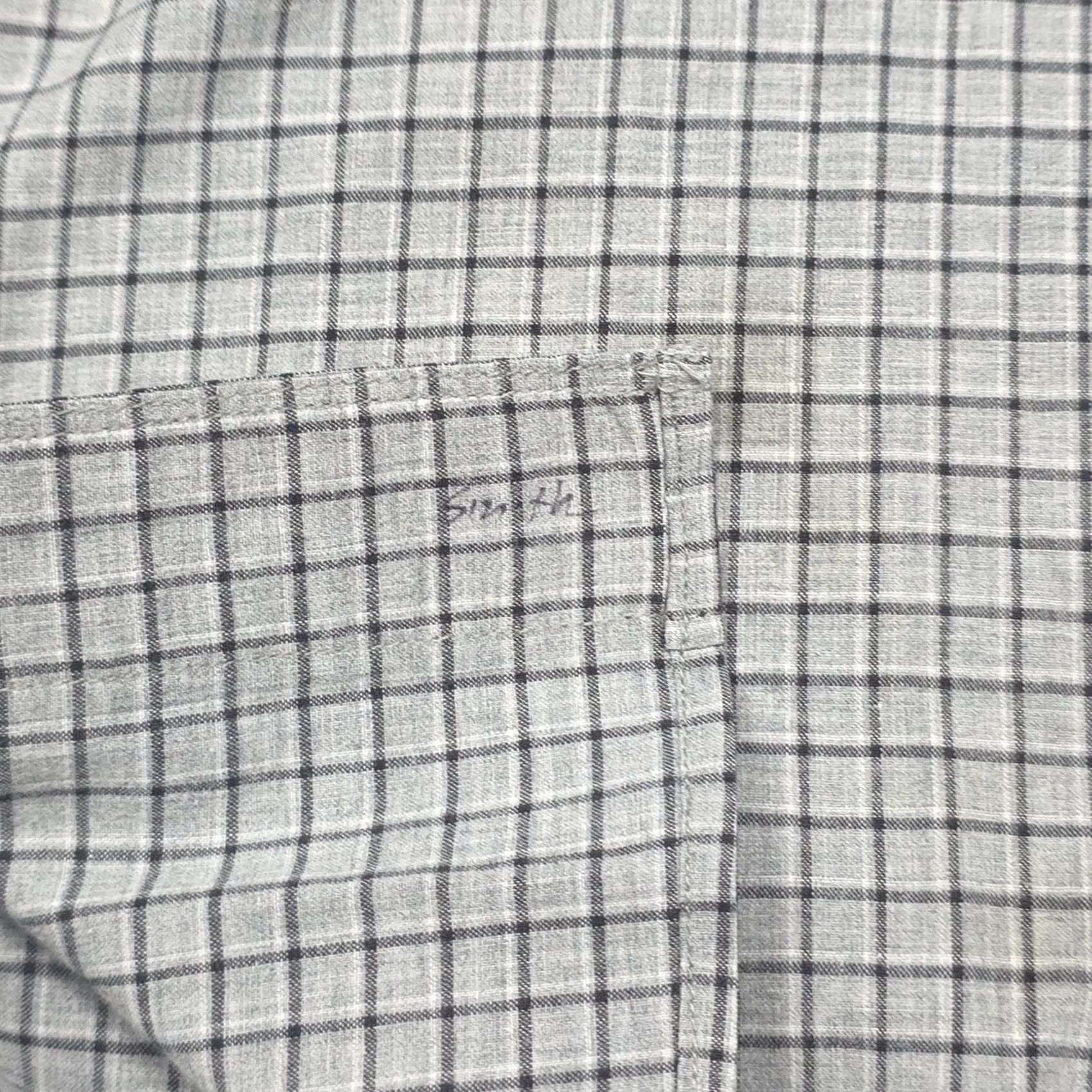 Todd Snyder Todd Snyder Shirt Mens Medium Gray Check Cotton Long Sleeve Oxford Collar Button-Up Shirt Size US M / EU 48-50 / 2 - 4 Thumbnail