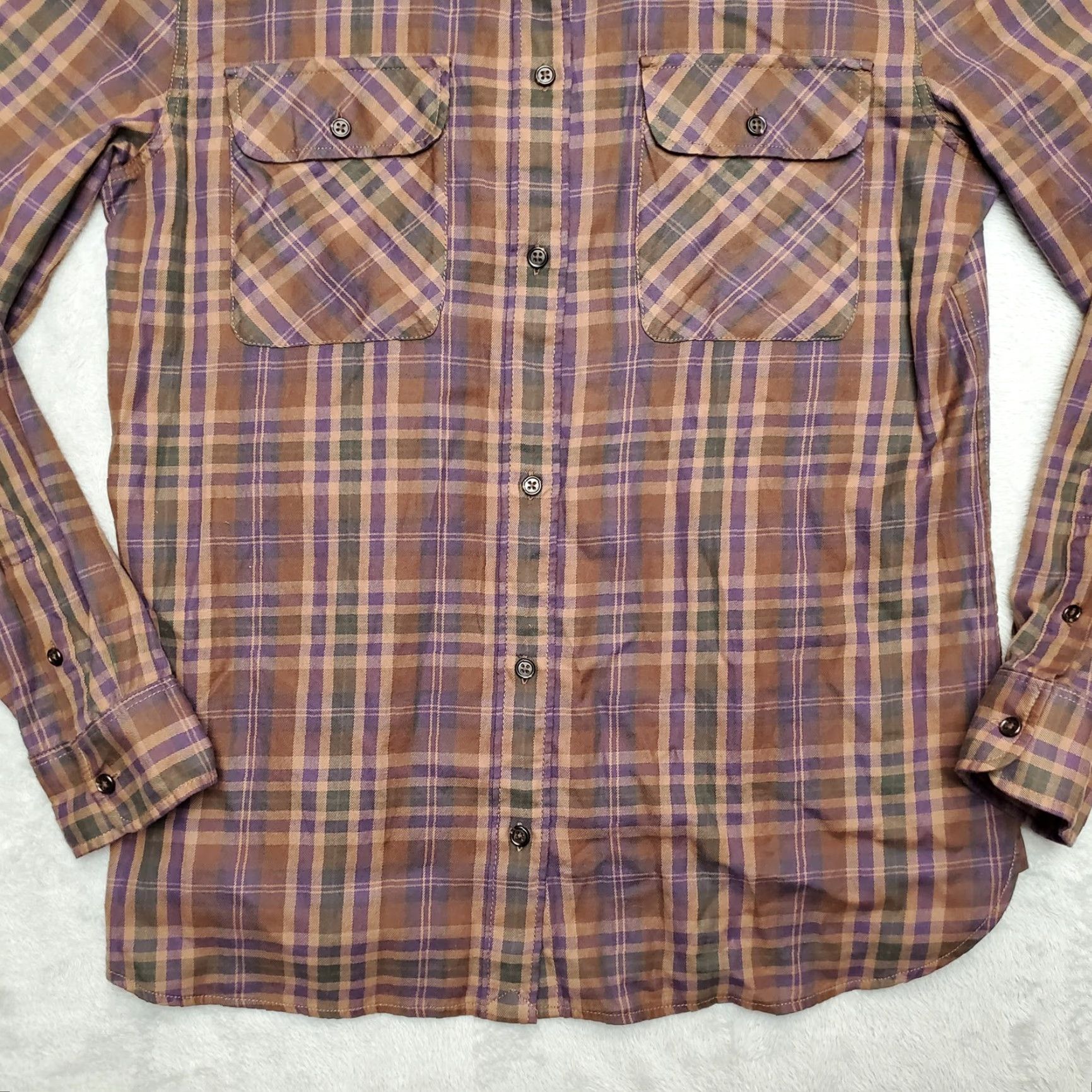 Ralph Lauren Lauren Ralph Lauren Shirt Womens Large Plaid Flannel Cabincore Top Size L / US 10 / IT 46 - 3 Thumbnail