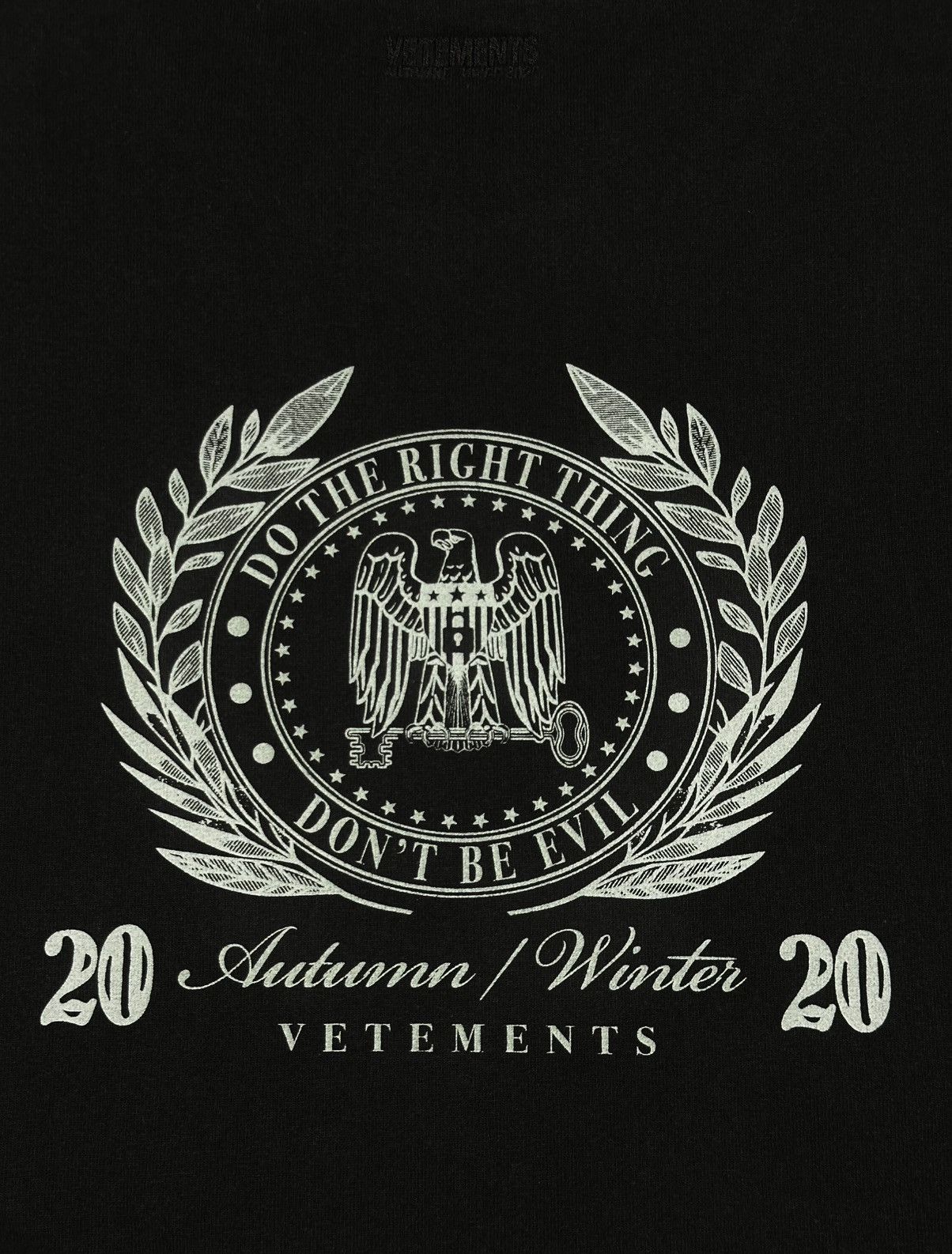 Vetements Vetements 'The President' Oversized T-Shirt Black Size US XL / EU 56 / 4 - 5 Thumbnail