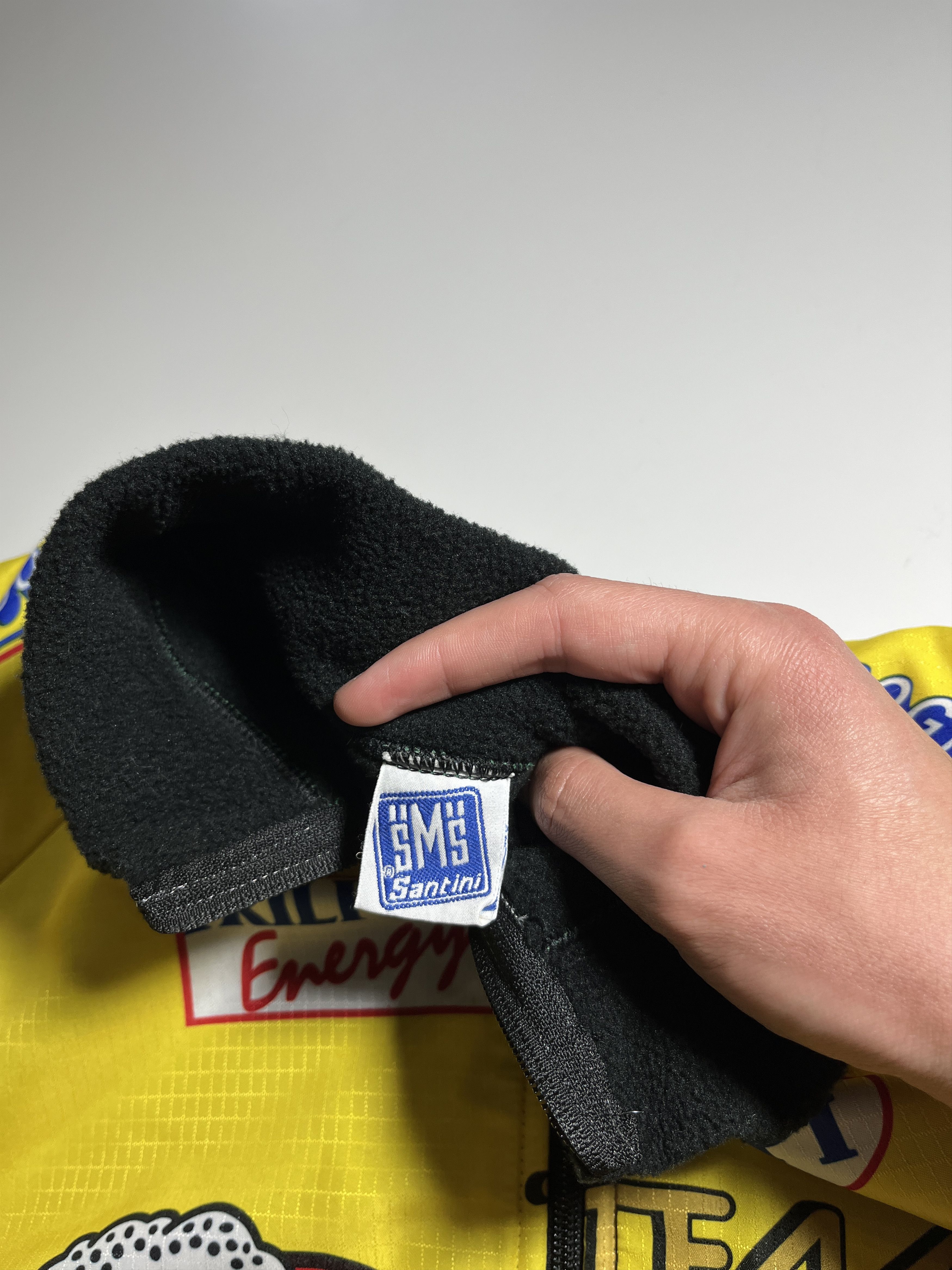 Vintage Vintage SMS Santini Polti Team Cycling Fleece Jacket Size US XXL / EU 58 / 5 - 12 Thumbnail