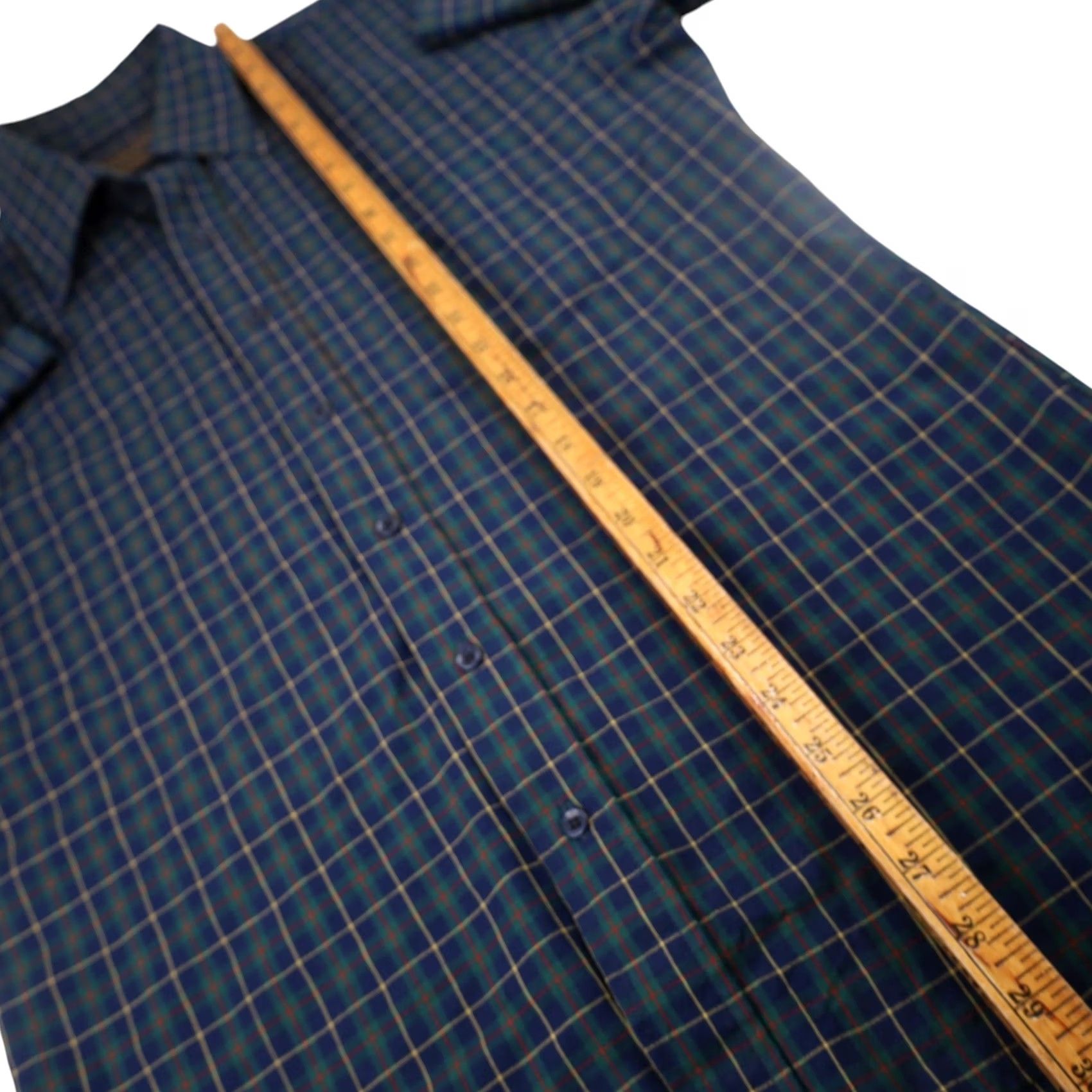 Pendleton VINTAGE Pendleton Dress Shirt Men M Wool Blue Sir True Vintage Wool Dress Shirt Men M Blue Sir Pendleton 8/10 21"x30" Size 40R - 7 Thumbnail