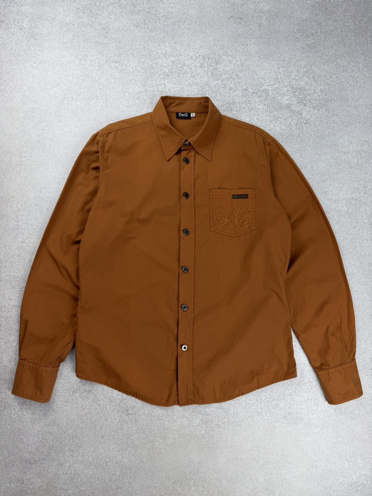 Dolce & Gabbana Dolce & Gabbana Logo Long Sleeve Shirt Size L Size US L / EU 52-54 / 3 - 1 Thumbnail
