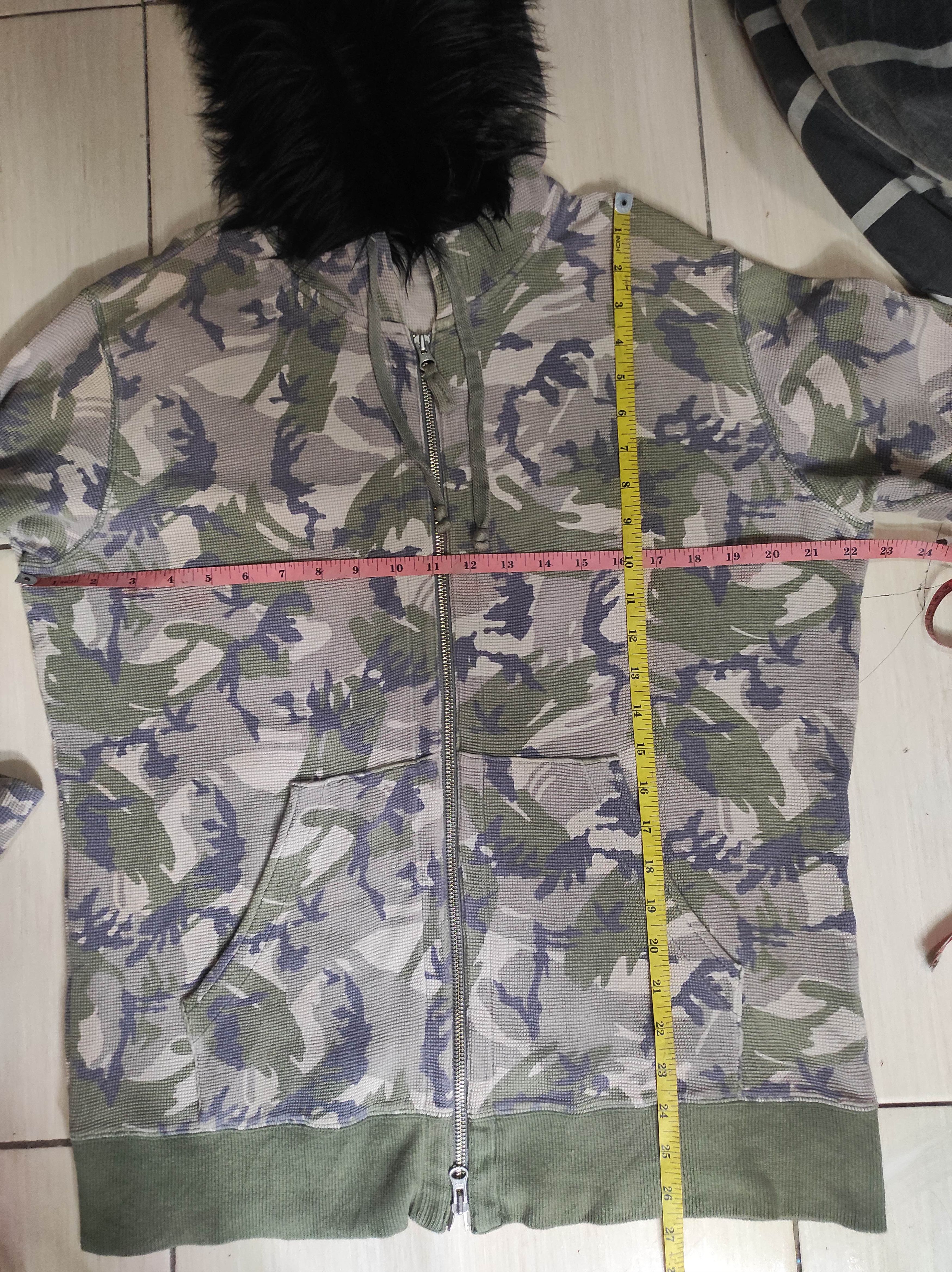 Hysteric Glamour Just Fit Camo Double Zip Fur Hoodie i6w9 Lgb Style Size US M / EU 48-50 / 2 - 14 Thumbnail