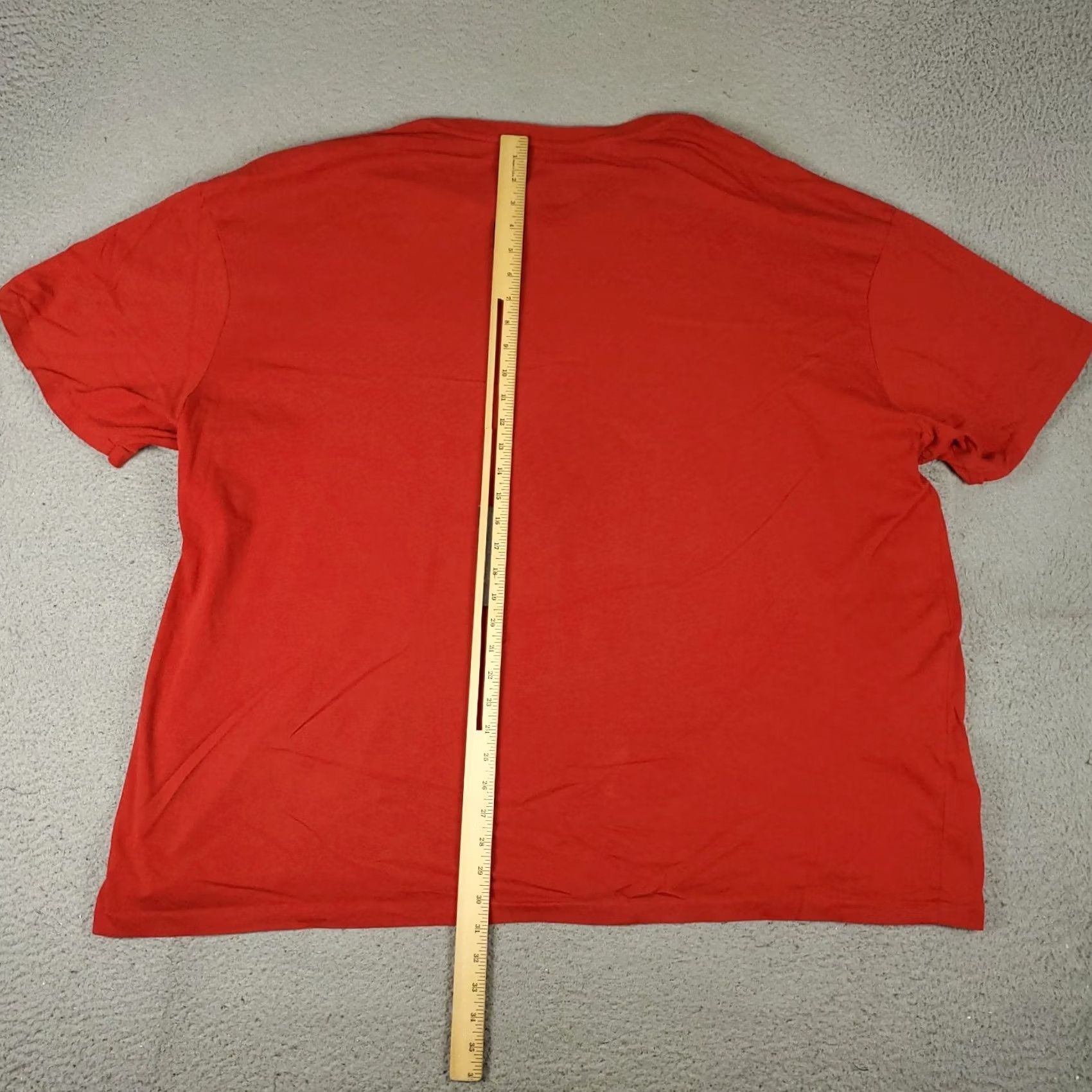 Ralph Lauren Ralph Lauren T Shirt Mens Big 4XB Red V Neck Pony Casual Short Sleeve Crew Neck Logo Vintage No Size US XXL / EU 58 / 5 - 6 Thumbnail