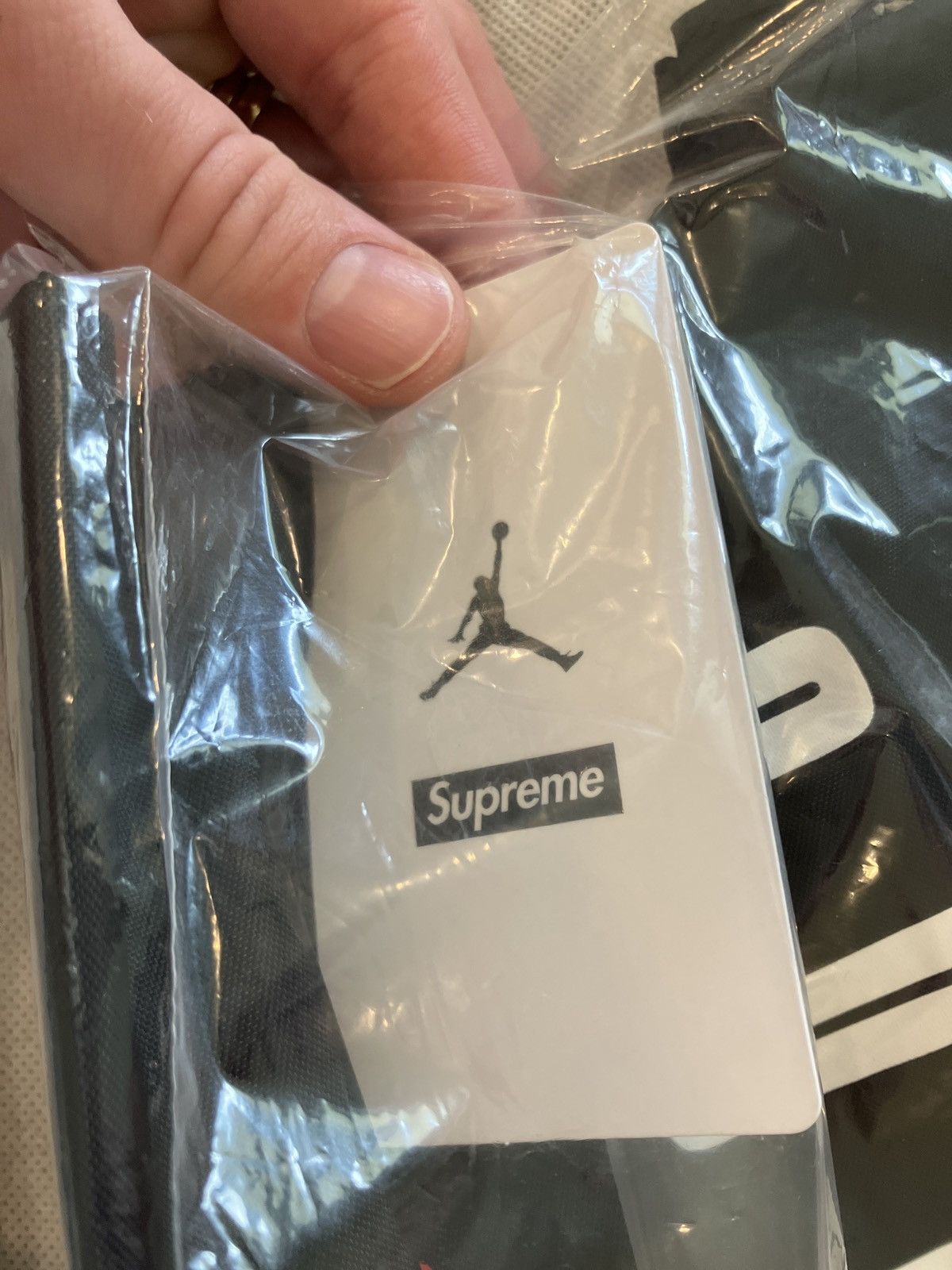 Jordan Brand × Supreme Supreme X Jordan Draw-string bag Size ONE SIZE - 4 Thumbnail