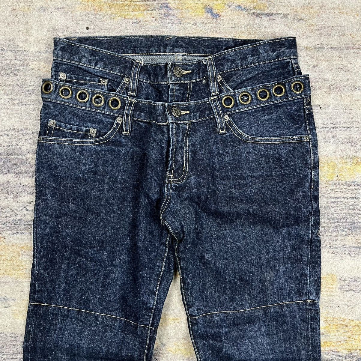 PPFM Ppfm double waist denim pants travis scott style Size US 32 / EU 48 - 4 Thumbnail