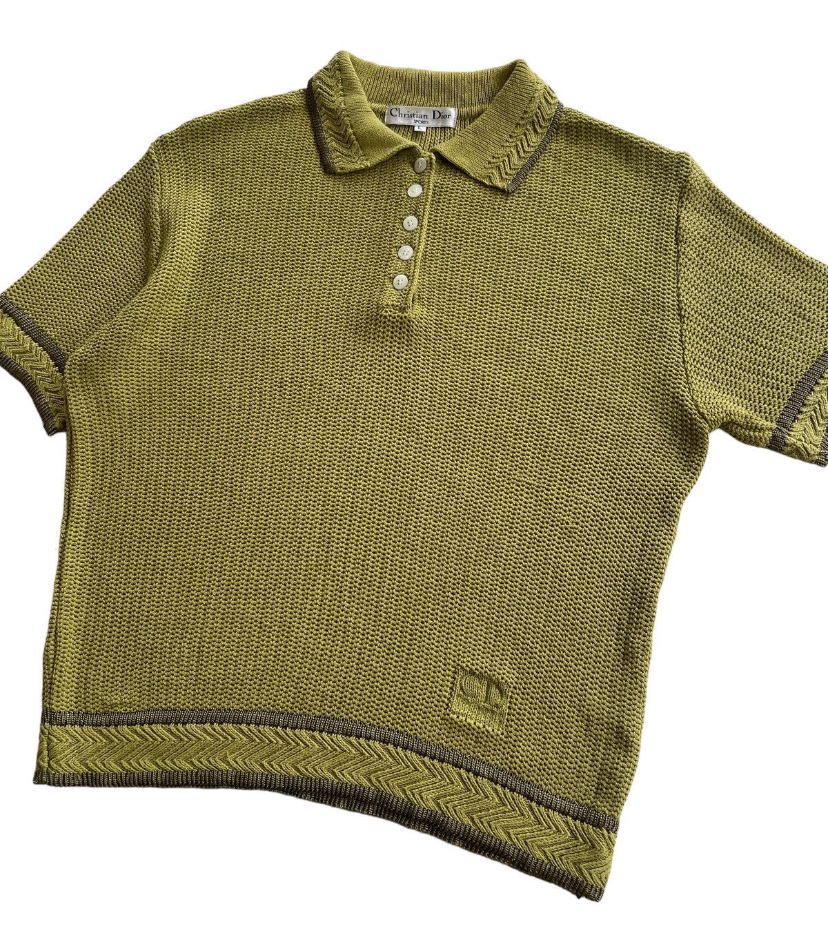 Christian Dior Monsieur Christian Dior Luxury Knitted Polos Size L / US 10 / IT 46 - 2 Thumbnail