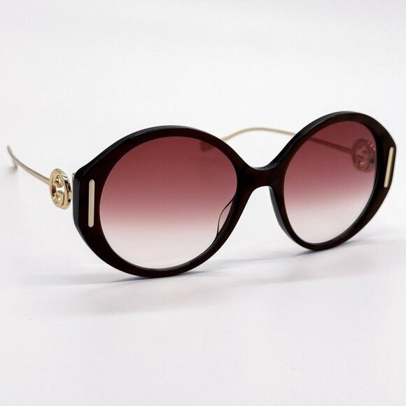Gucci NEW GUCCI SUNGLASSES GG1202S 004 GOLD/BLACK WOMEN EYEWEA Size ONE SIZE - 7 Thumbnail