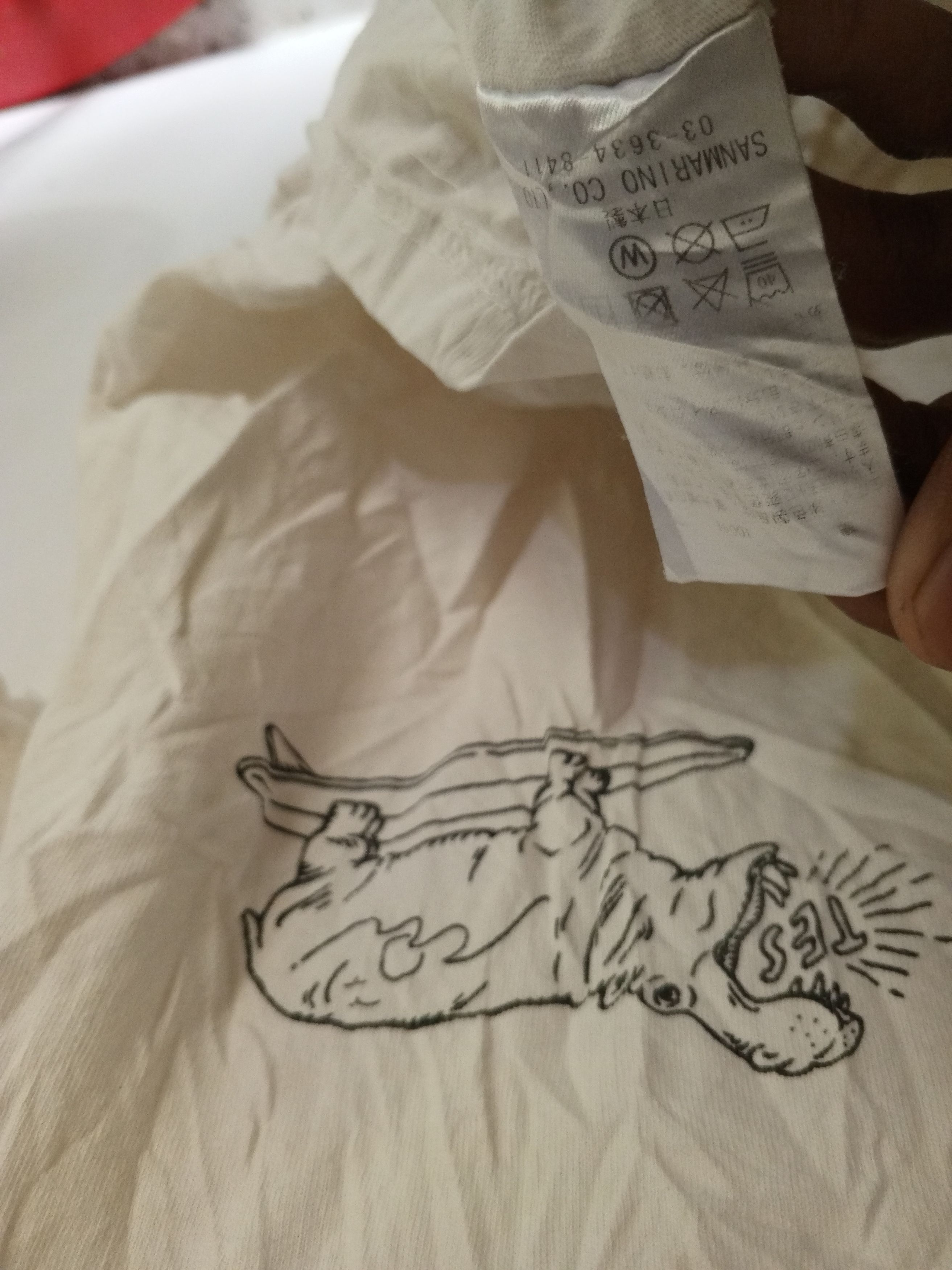 Designer × Japanese Brand TES WHITE TEE JAPAN Size US L / EU 52-54 / 3 - 6 Thumbnail