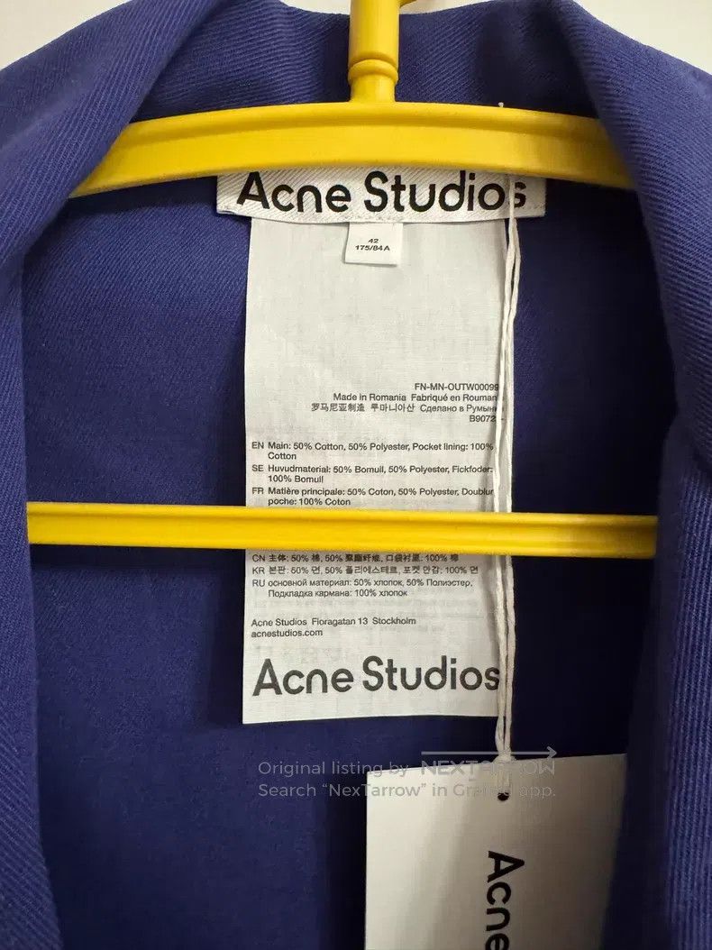 Acne Studios Acne Studios Single Breasted Solid Color Collar Loose Long Size US XS / EU 42 / 0 - 6 Thumbnail