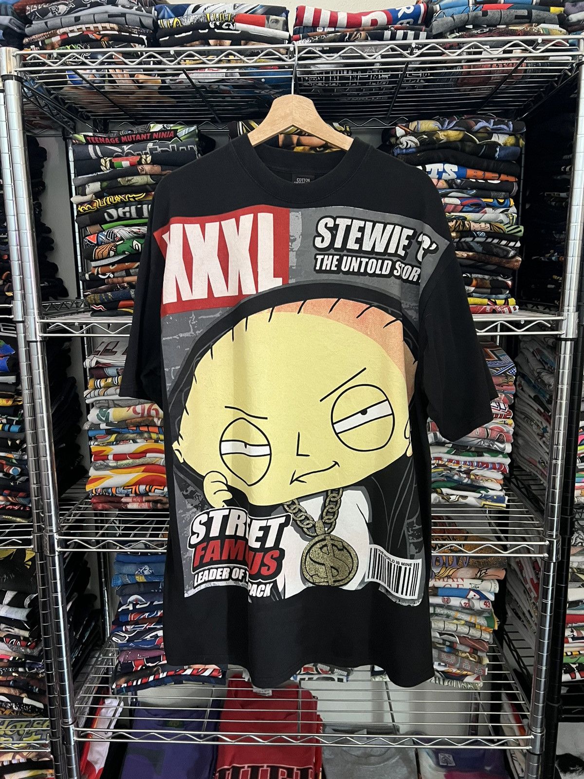 Rap Tees 2000s Stewie Family Guy XXL Magazine Parody Bootleg Tee Size US XXL / EU 58 / 5 - 1 Thumbnail