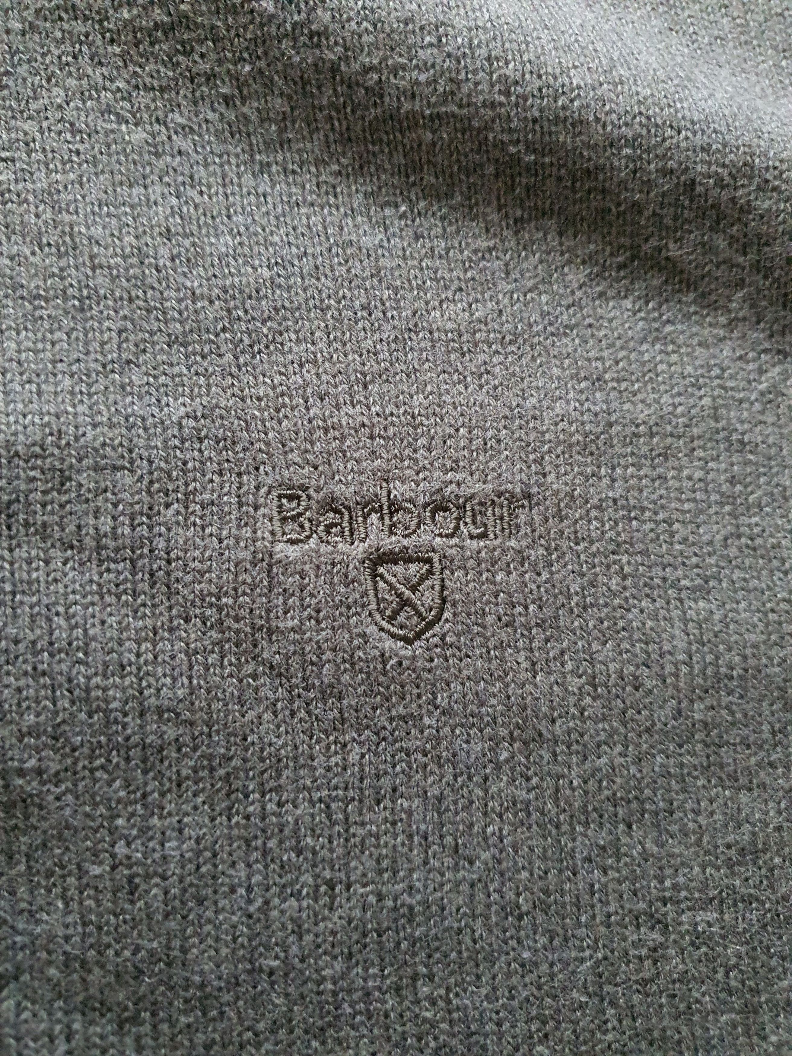 Barbour ''Cotton Half-Zip Jumper'' Sweater Pullover - Olive Marl Size US XXL / EU 58 / 5 - 7 Thumbnail