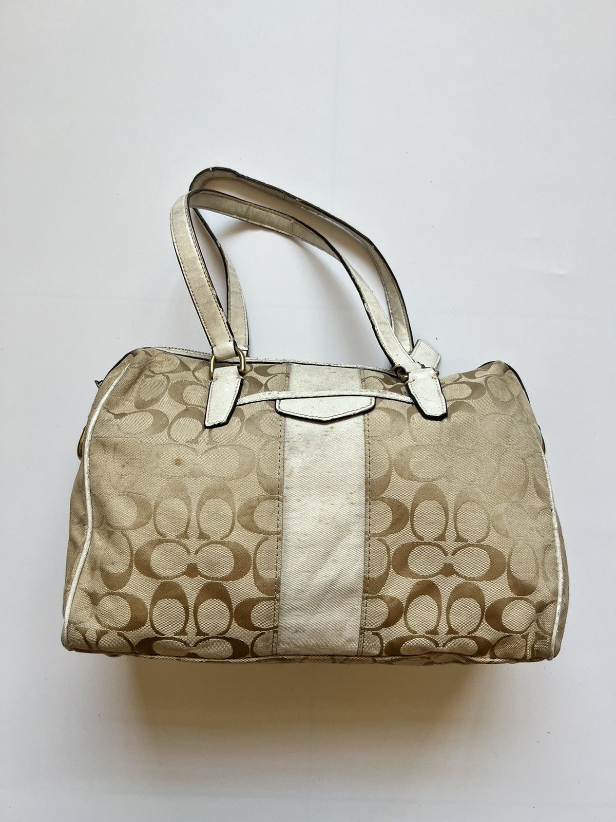 Coach C 1480-F 28505 Signature stripe Nancy purse