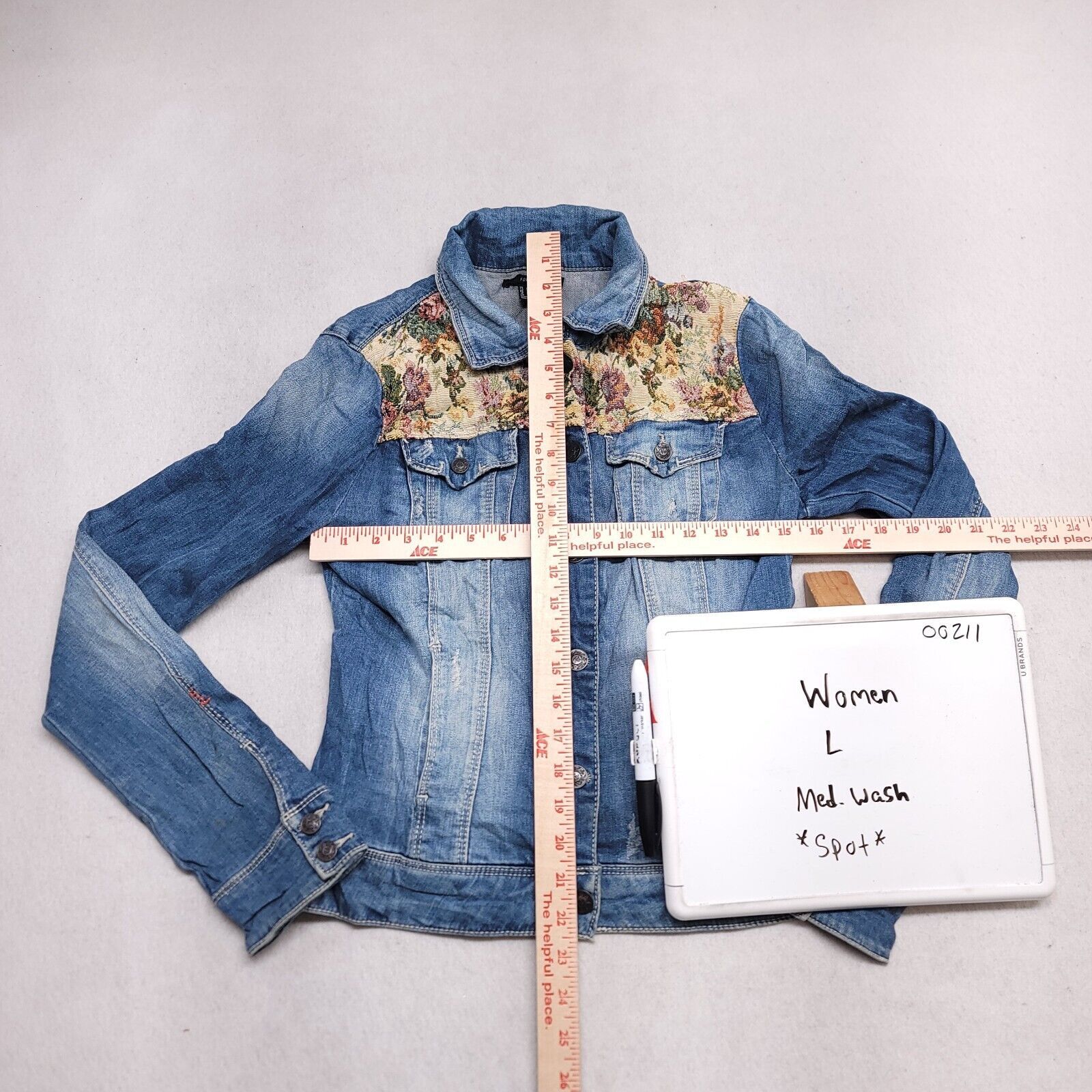 Forever 21 Forever 21 Button Up Denim Jean Jacket Womens Size L Blue Size L / US 10 / IT 46 - 6 Thumbnail