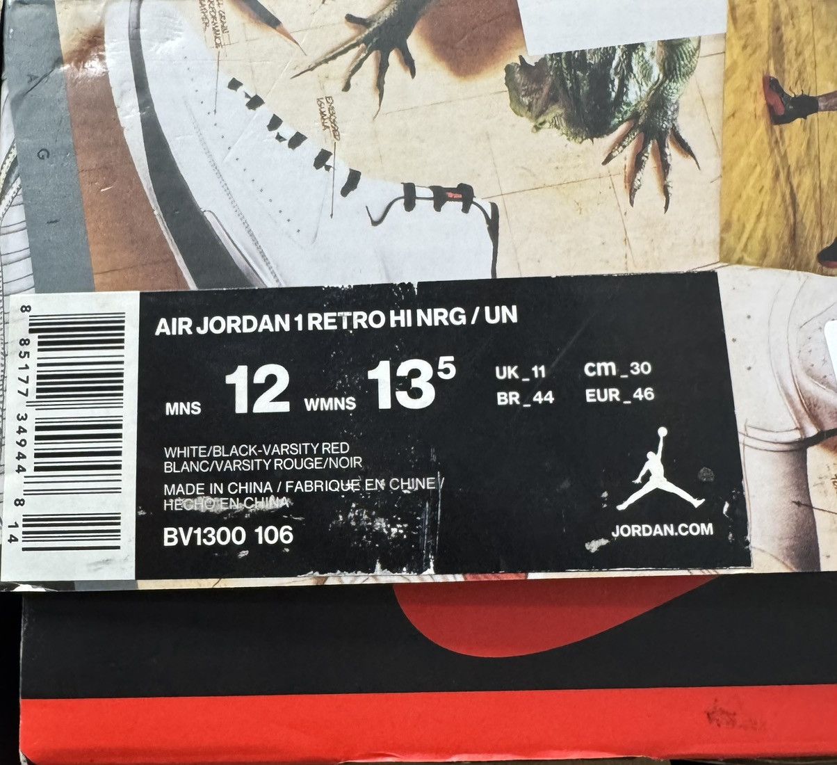 Jordan Brand Jordan 1 Union LA Black Toe Size 12 Size US 12 / EU 45 - 16 Thumbnail