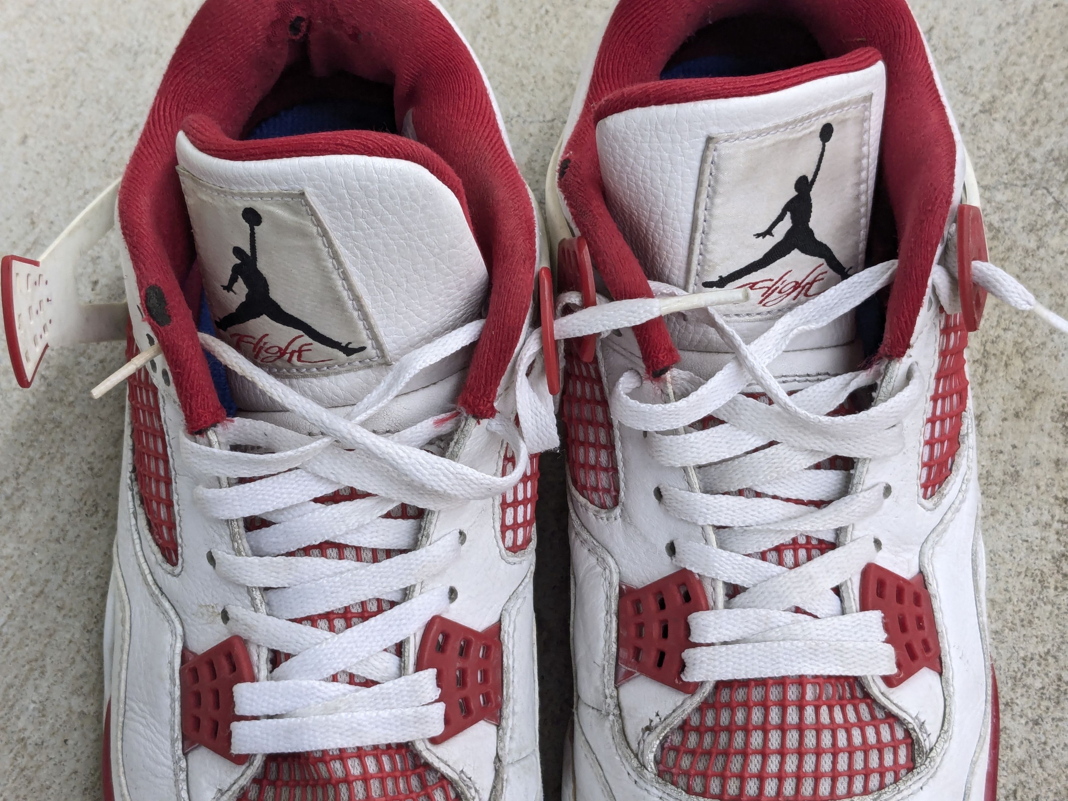 Jordan Brand Nike Air Jordan 4 Alternate 89 11 White Red 308497-106 Red Size US 11 / EU 44 - 3 Thumbnail