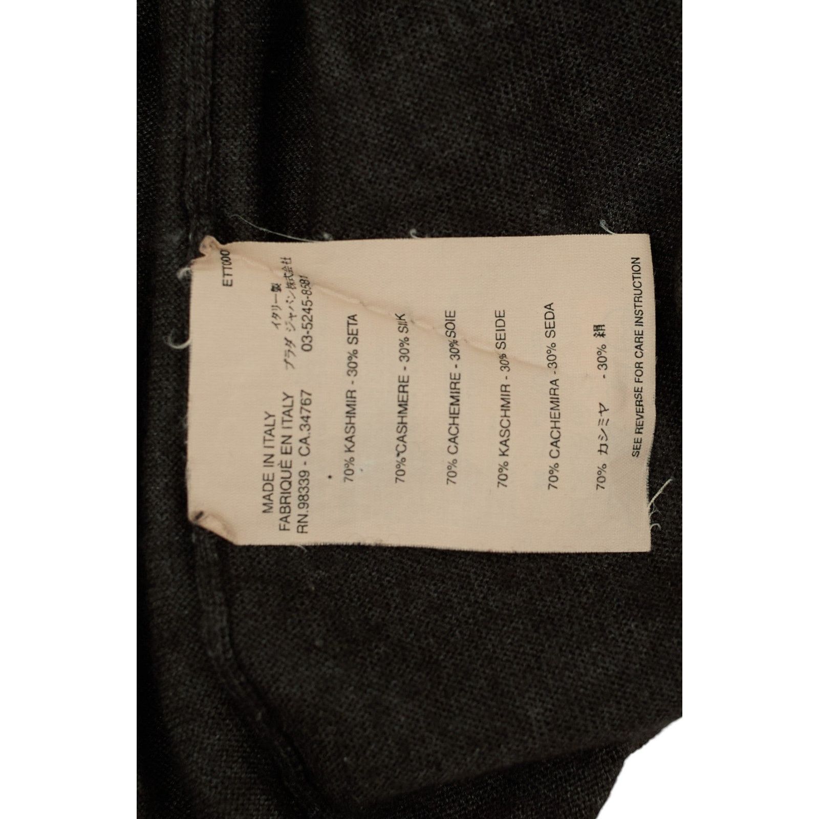 Prada Cashmere Grey Top Size M / US 6-8 / IT 42-44 - 4 Thumbnail
