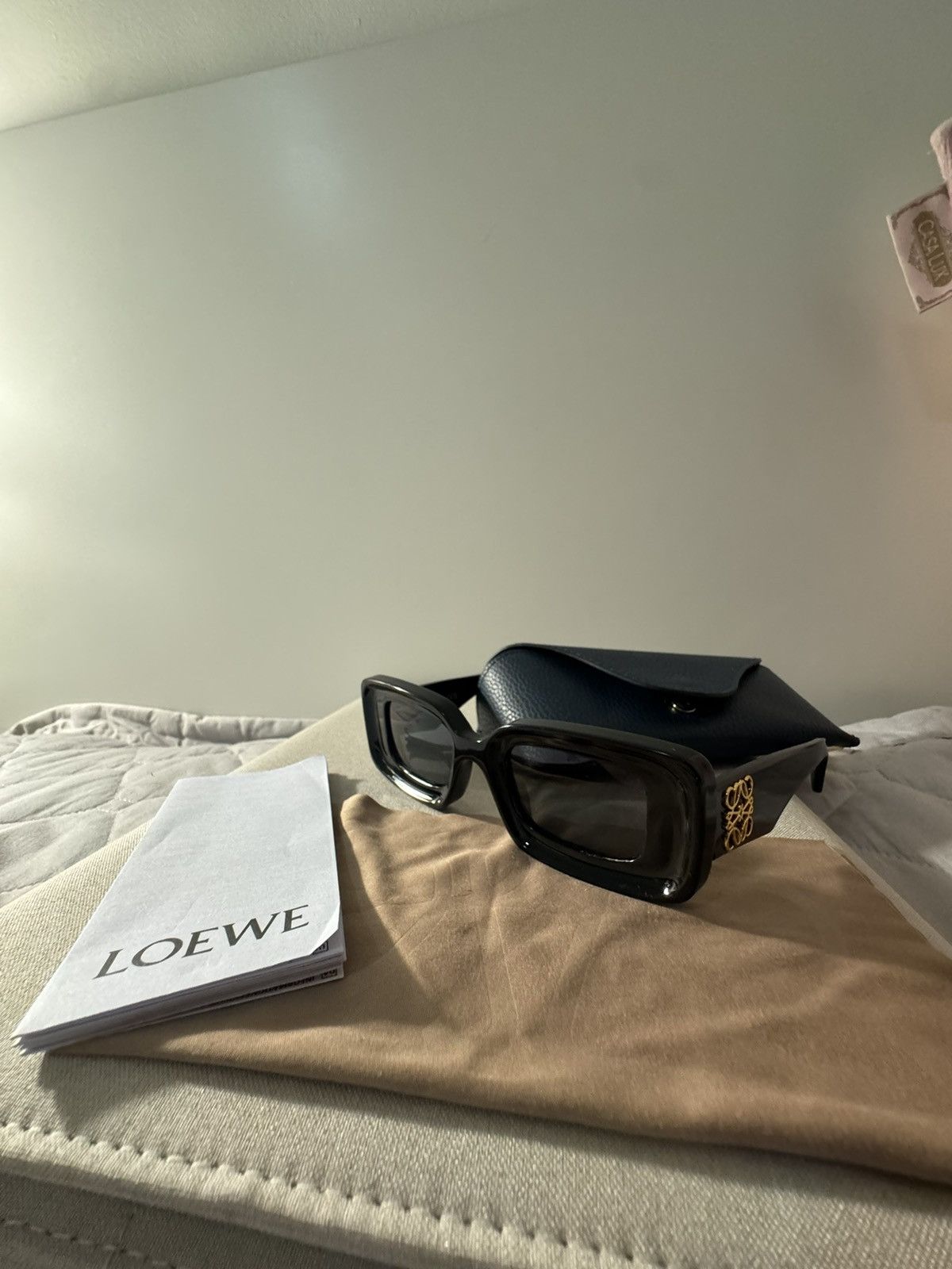Loewe Loewe Anagram 46MM Rectangular Sunglasses Size ONE SIZE - 7 Thumbnail