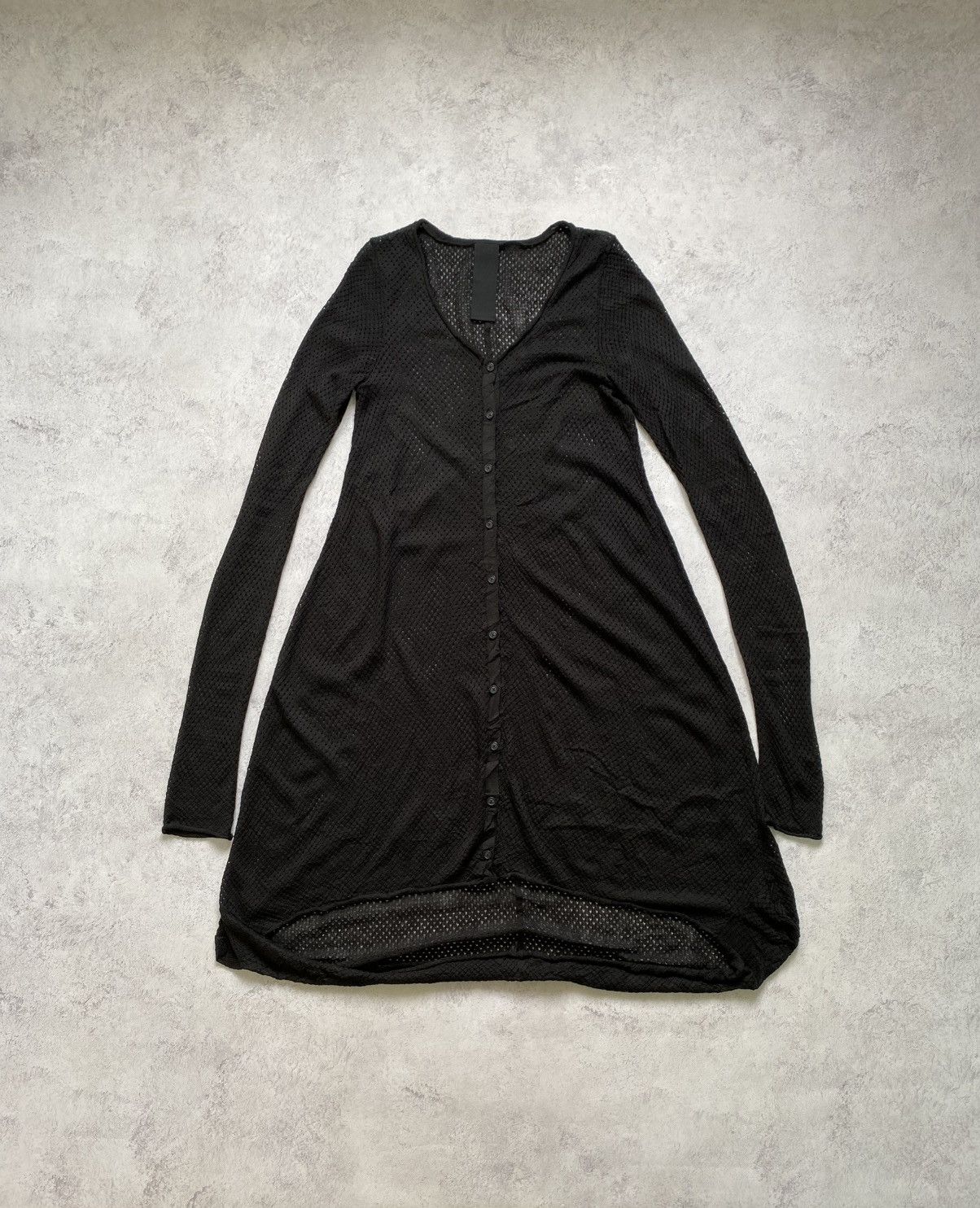 Rundholz Rundholz Black Label Avant Garde Mesh Button Up Midi Dress Size XS / US 0-2 / IT 36-38 - 9 Thumbnail