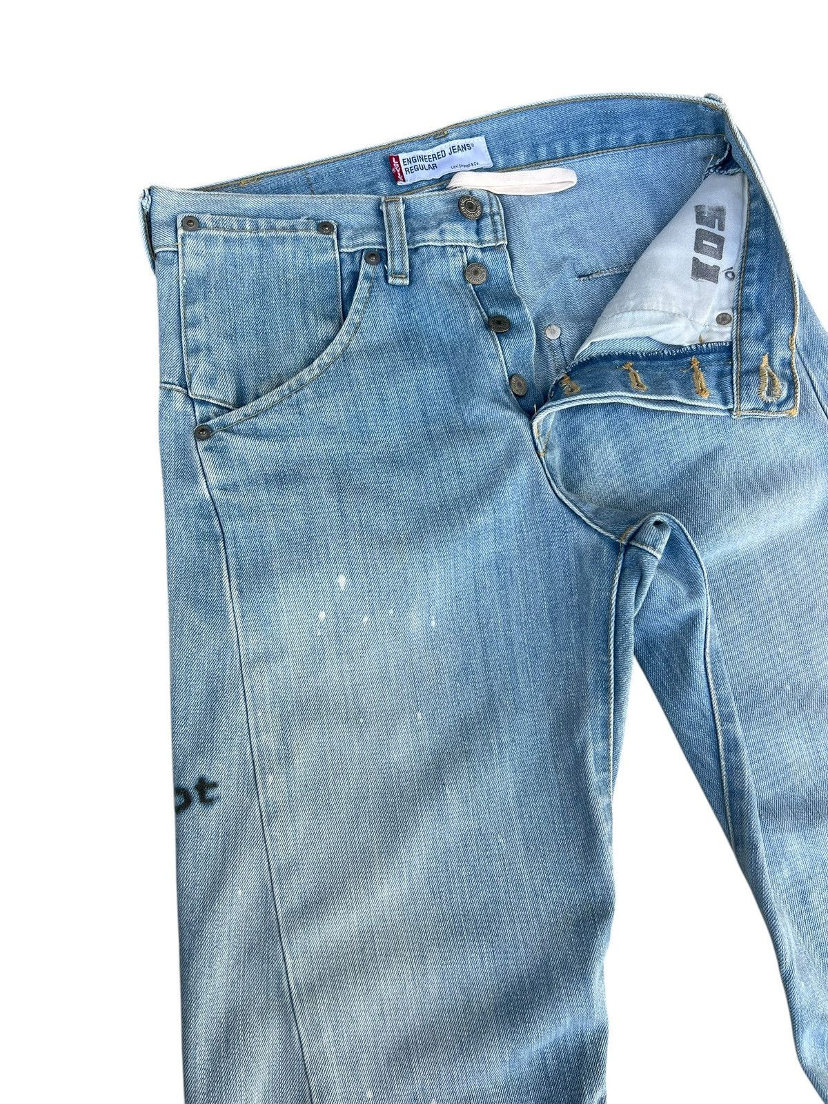 Levi's 2000 Levi’s Engineered Regular ade Mud Denim Poem Jeans Size US 29 - 8 Thumbnail