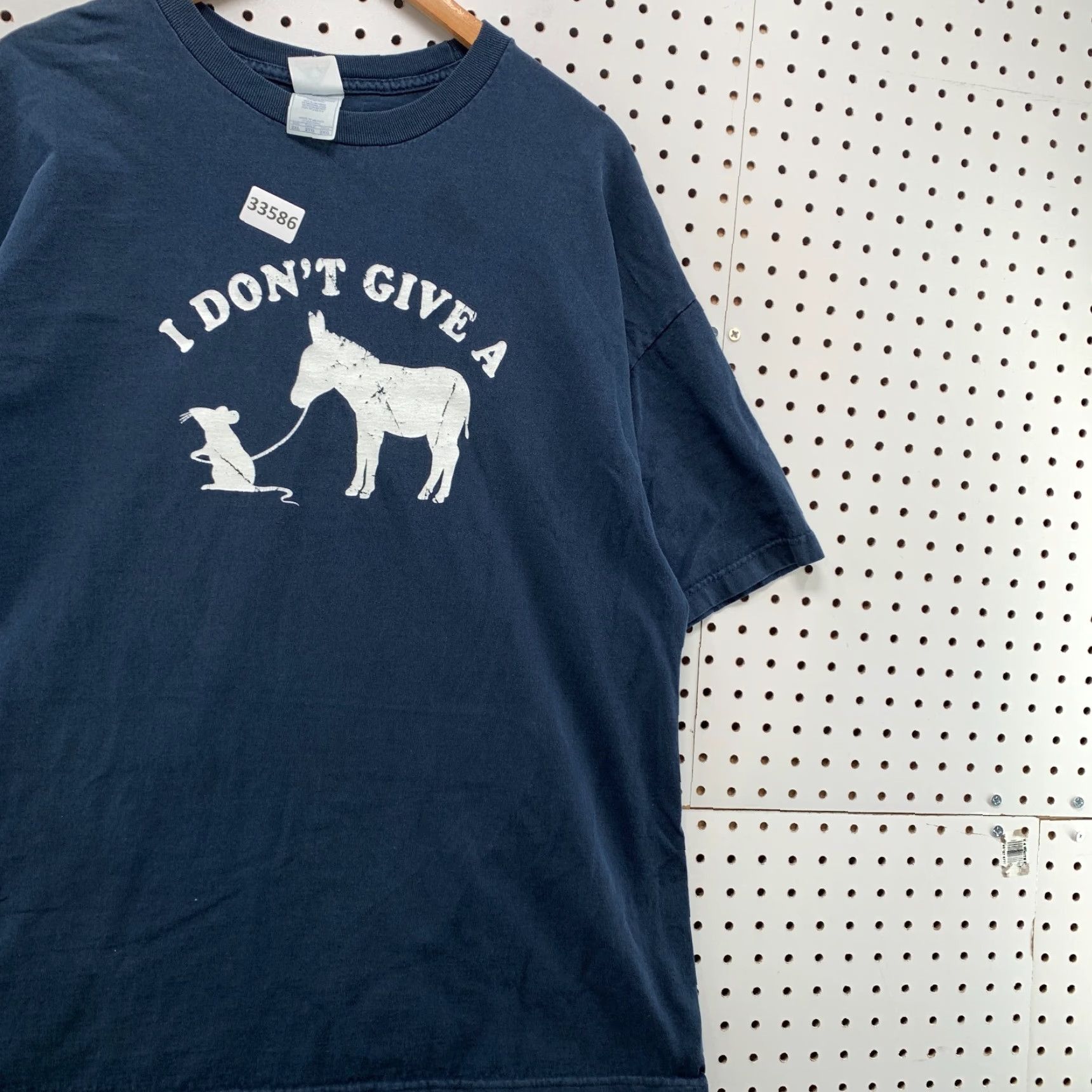 PONY VINTAGE I Dont Give A Funny Shirt Mens 2XL Blue Mouse Pony Graphic 24X30 Shirt Mens 2XL Blue Animation Animals Funny Size US XXL / EU 58 / 5 - 4 Thumbnail