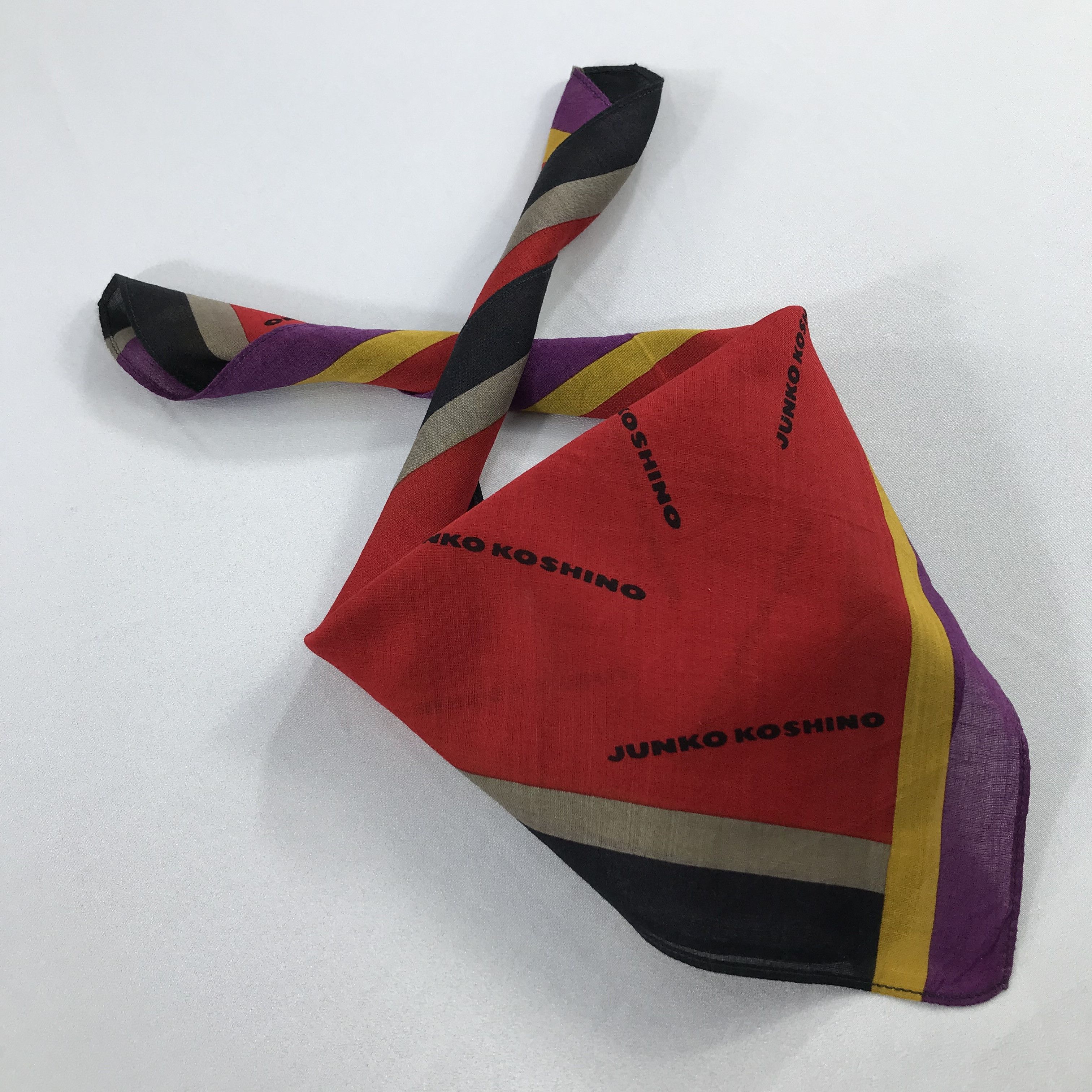 Mr. Junko × Vintage Junko koshino Bandana / Handkerchief / Neckerchief - S1025 Size ONE SIZE - 4 Thumbnail