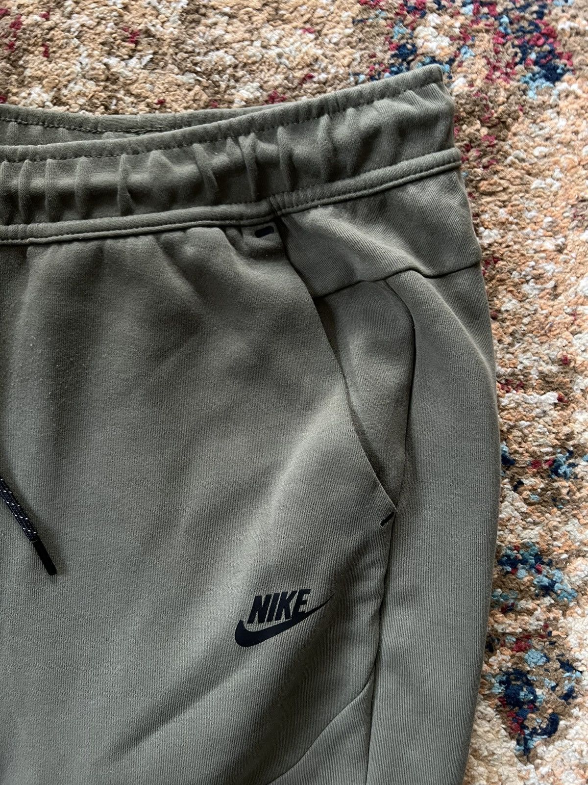Nike × Vintage 90’s NIKE TECH FLEECE RETRO TRACK SWEATPANTS Y2K SWOOSH LOGO Size US 34 / EU 50 - 3 Thumbnail