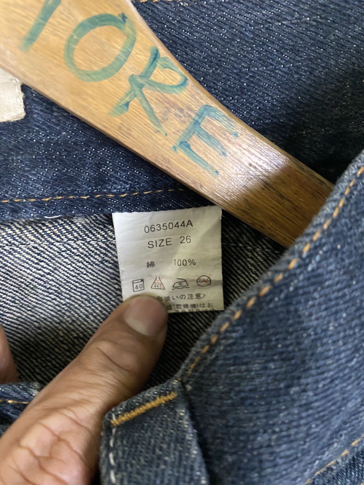 Japanese Brand ✅️Vintage Double Waist Denim Blue Moon Blue Size US 30 / EU 46 - 12 Thumbnail