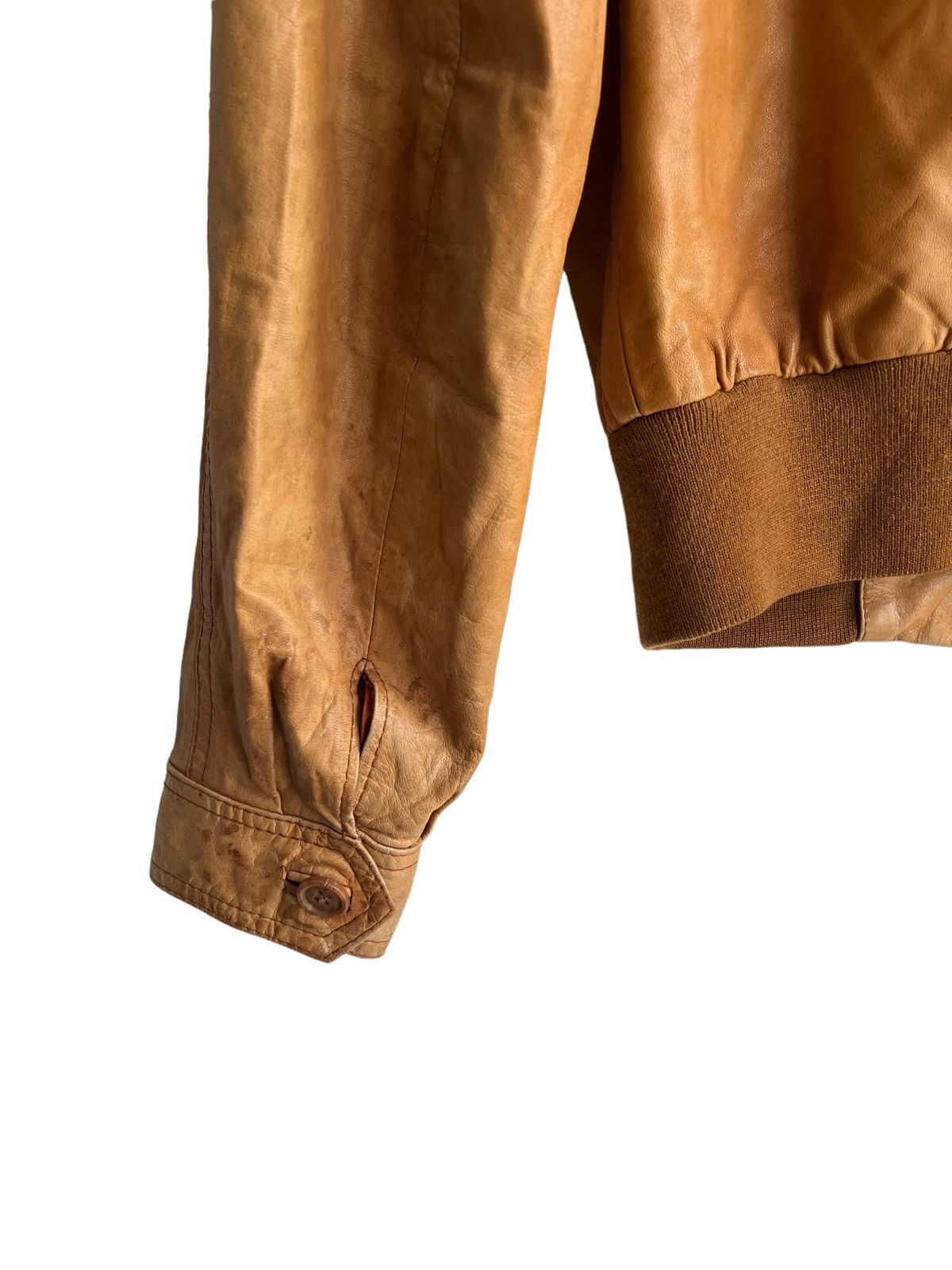 Aero Leathers 50/60s Wilson Leather Broken Horsehide Biker Leather Jacket Size US S / EU 44-46 / 1 - 7 Thumbnail
