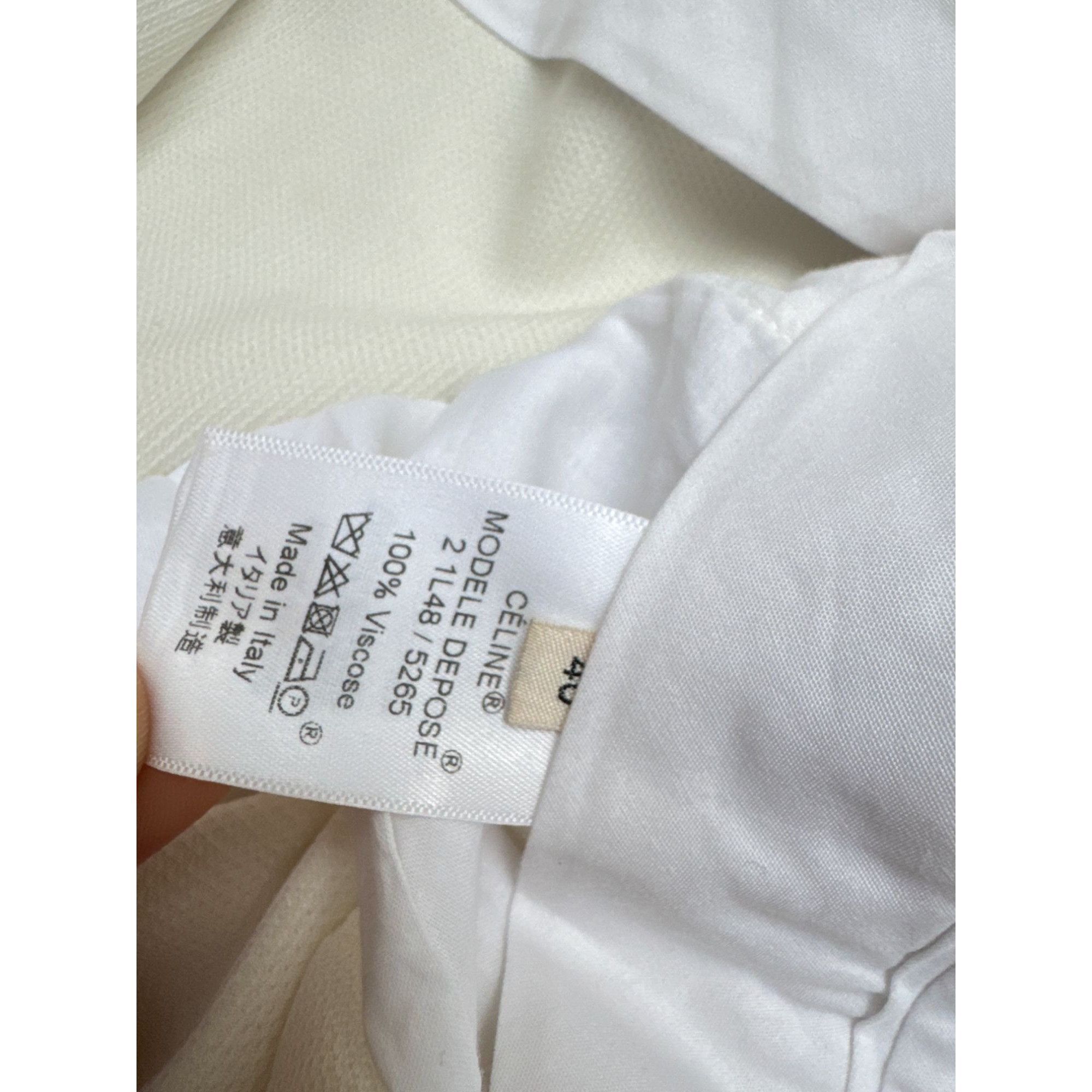 Celine Phoebe Philo SS 2015 Ecru Straight Pants Size 28" / US 6 / IT 42 - 6 Thumbnail