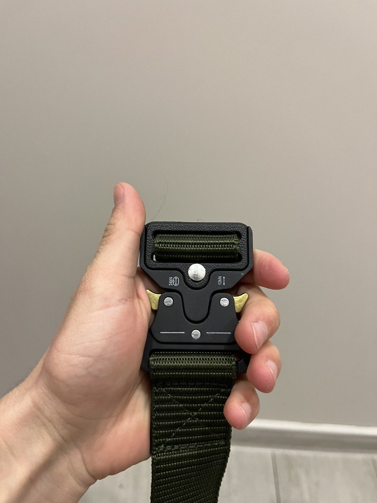 If Six Was Nine Vintage 90s Y2K Alyx Style Tactical Belt Green Buckle Size ONE SIZE - 3 Thumbnail