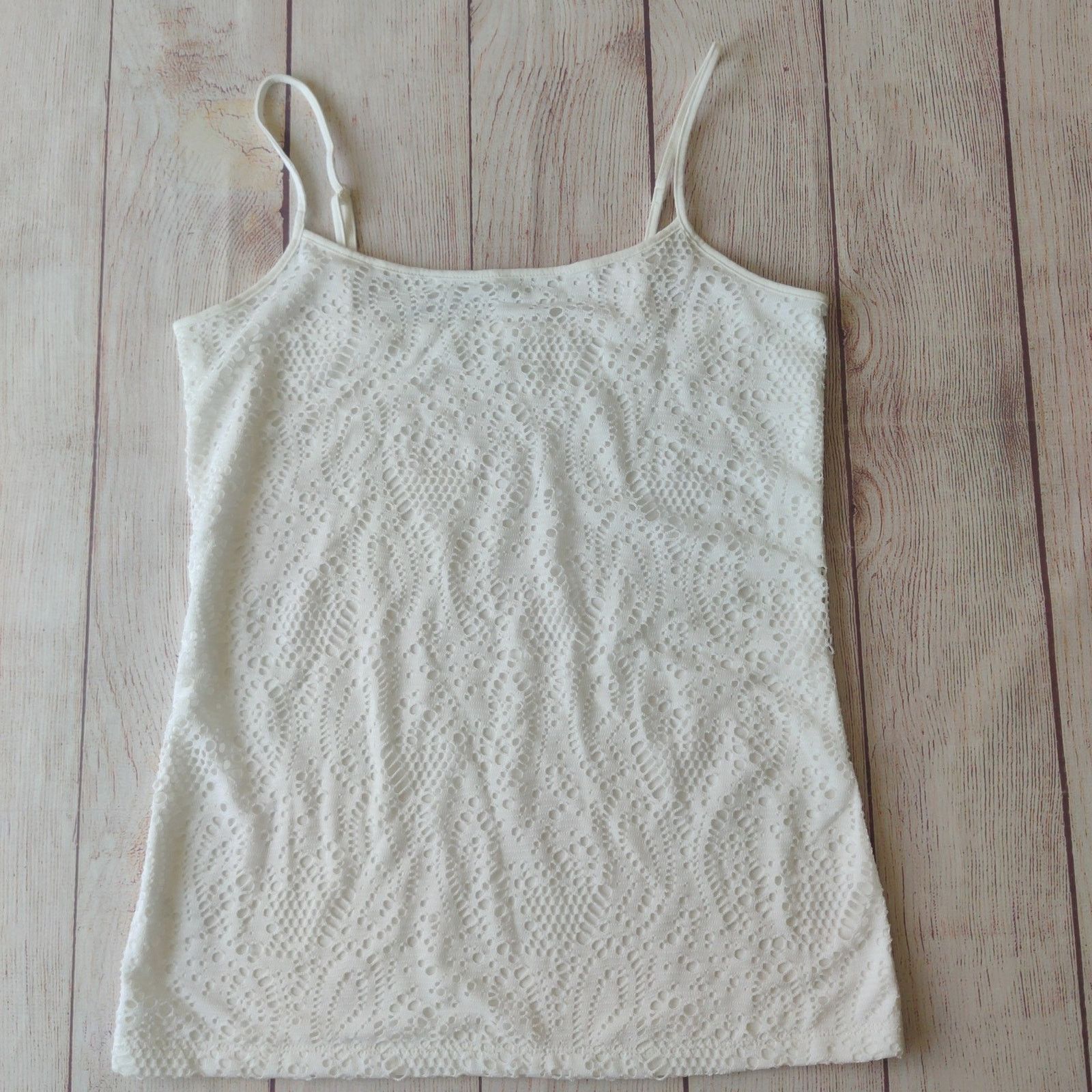 Loft LOFT eyelet overlay white cami sz M Size M / US 6-8 / IT 42-44 - 4 Thumbnail