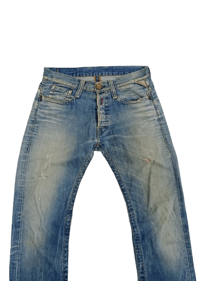 Replay Vintage REPLAY Distressed Jeans Fly Button Size US 30 / EU 46 - 3 Thumbnail