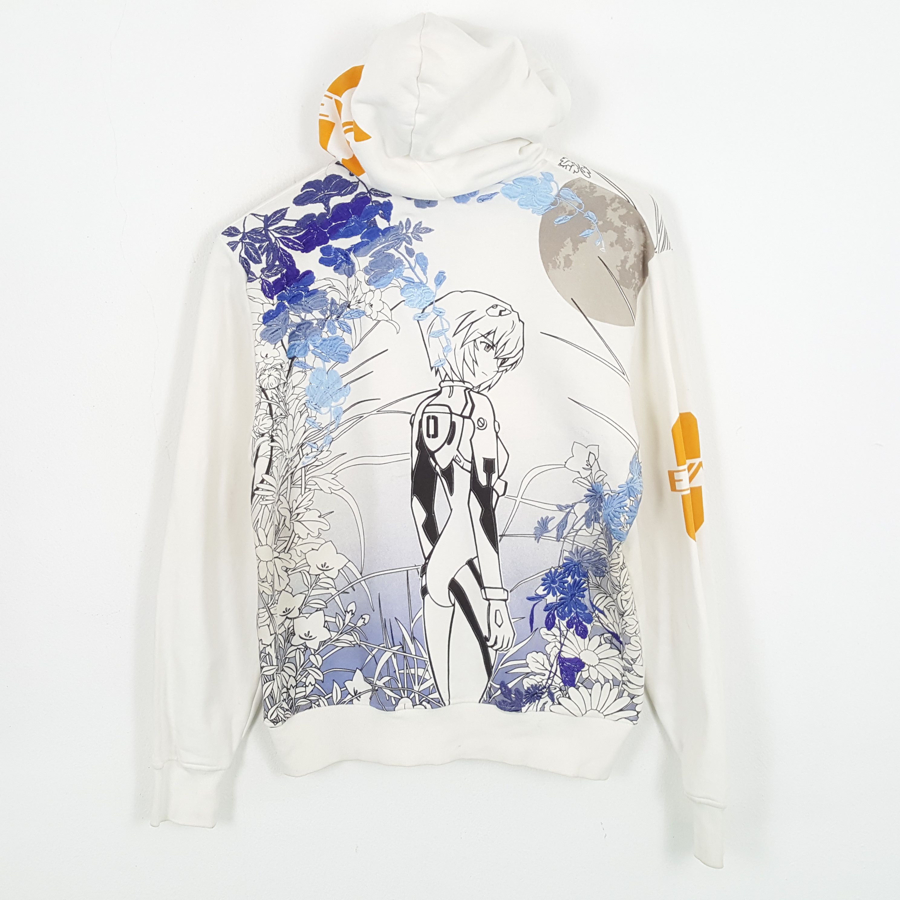 Anime × Vintage Neon Genesis EVAGELION Japanese Anime Zipper Hoodies Size US L / EU 52-54 / 3 - 1 Thumbnail