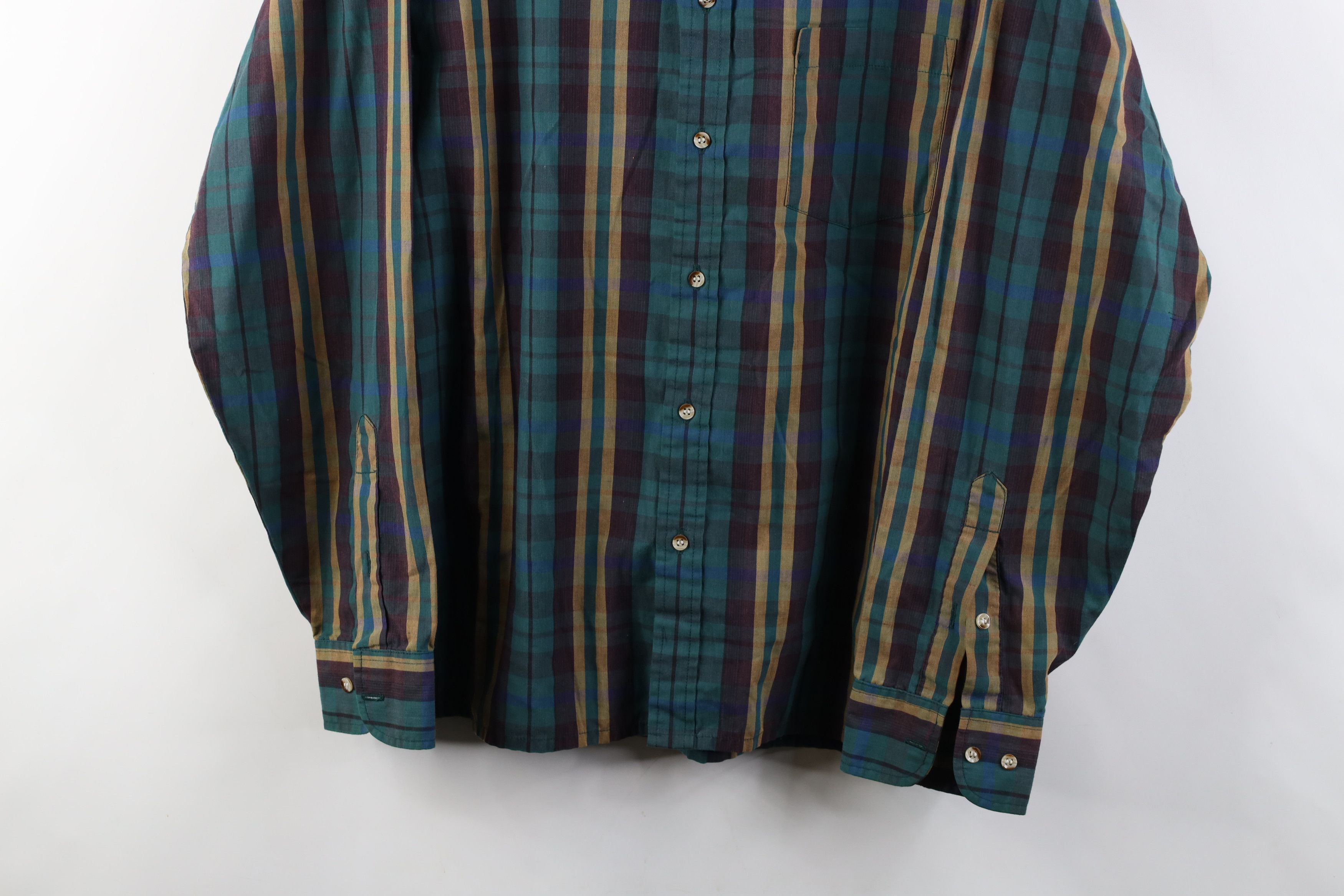 Vintage Vintage 80s 90s Streetwear Collared Button Down Shirt Plaid Size US L / EU 52-54 / 3 - 3 Thumbnail