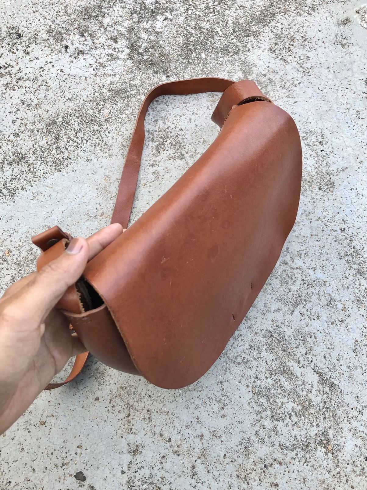 Genuine Leather STITCH LEATHER CROSSBODY BAG Size ONE SIZE - 3 Thumbnail