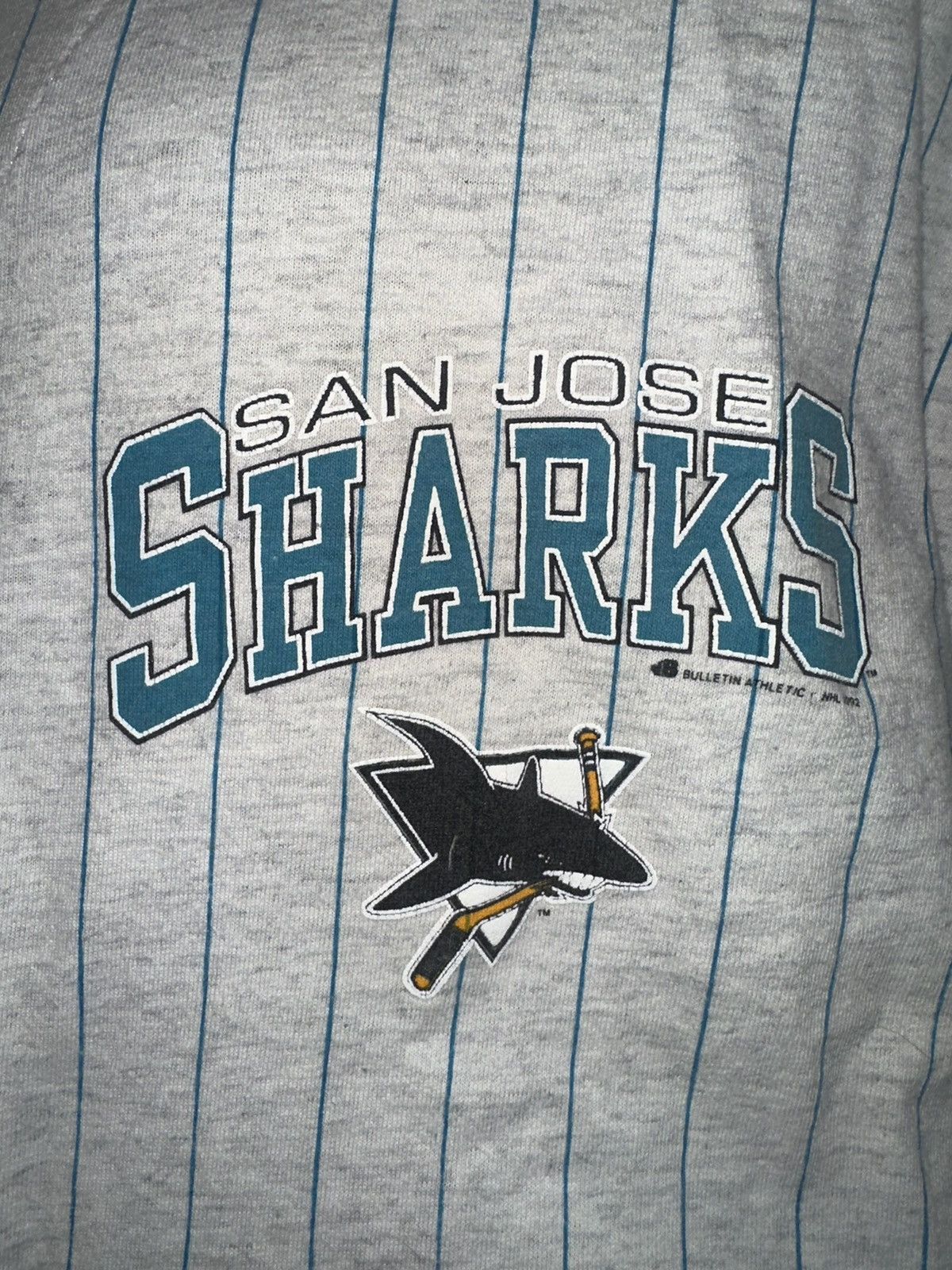 NHL × Vintage Vintage San Jose Sharks Jersey 90’s NHL Baseball Tee Grail Size US XL / EU 56 / 4 - 3 Thumbnail