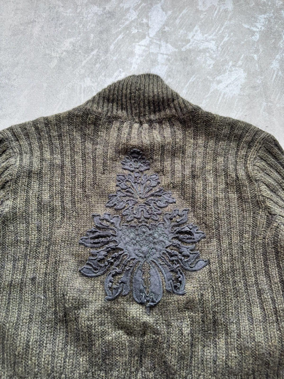 Japanese Brand Indian Rose Cardigan Mohair/wool/acrylic Cropped Sweater Size M / US 6-8 / IT 42-44 - 10 Thumbnail