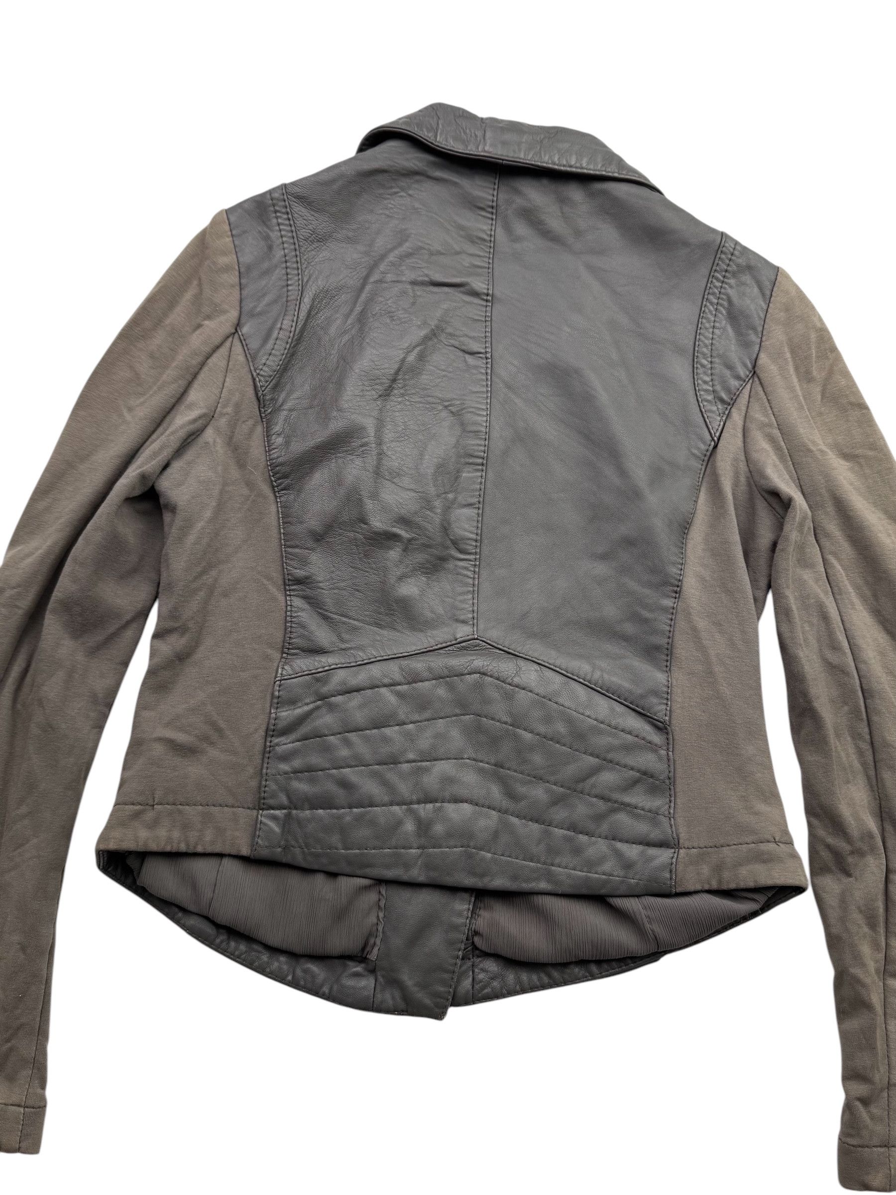 Japanese Brand Vintage Cropped Jacket With Leather Details W119(V9) Size S / US 4 / IT 40 - 6 Thumbnail