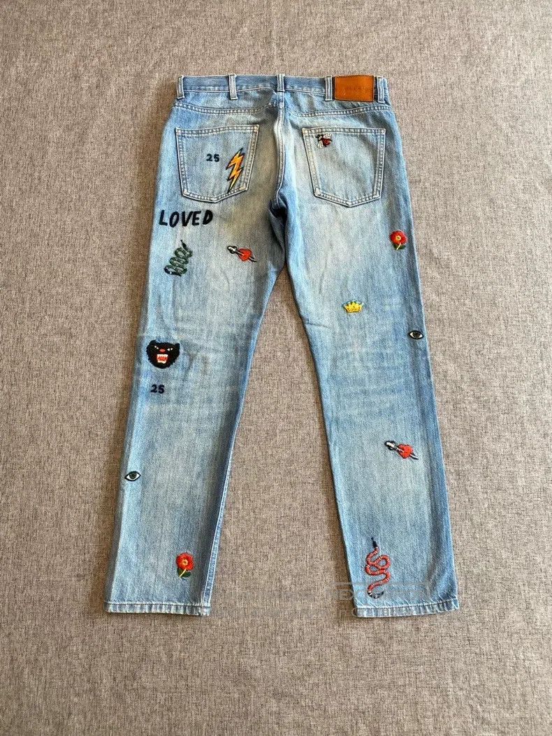 Gucci Gucci Patterned straight shorts jeans blue Size US 30 / EU 46 - 2 Thumbnail